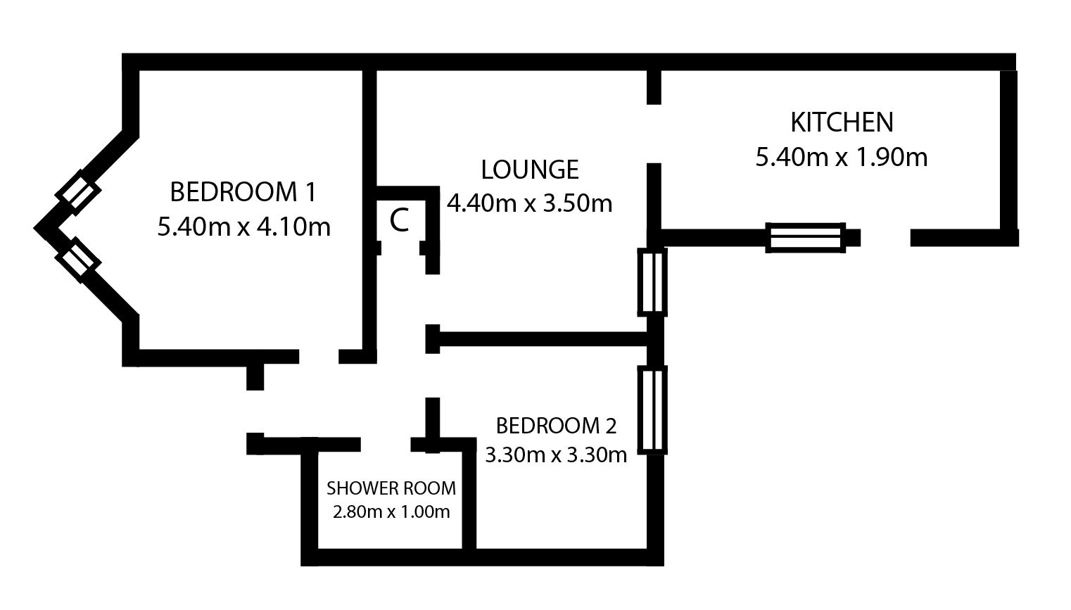 2 Bedrooms Flat for sale in 43A, Wallace Street, Stirling FK8