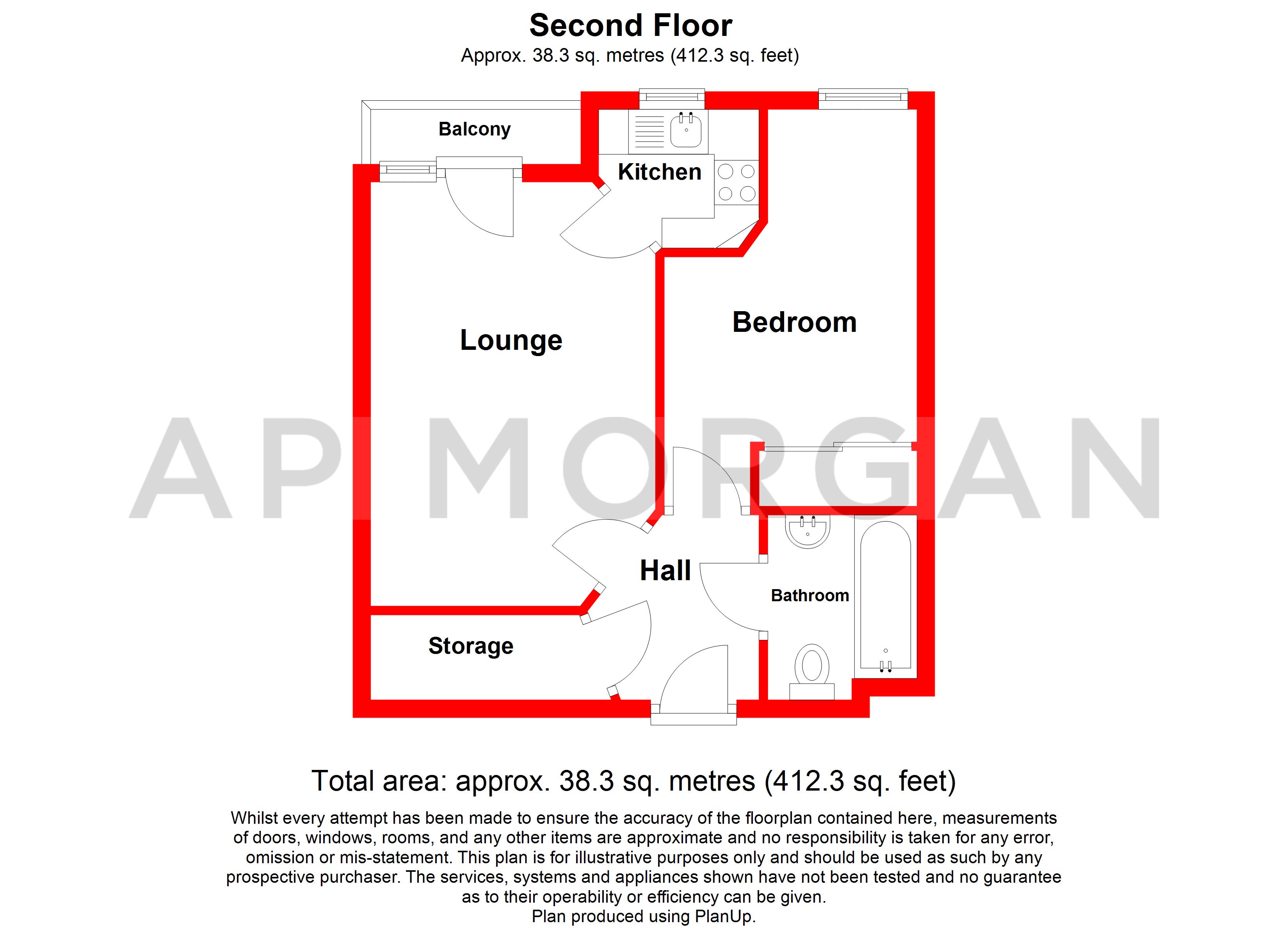 45 Spicer Lodge,, Enville Street, West Midlands floorplan