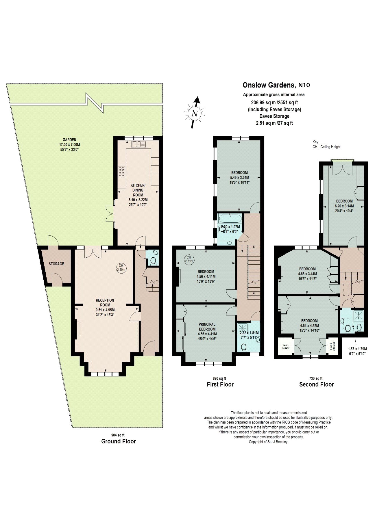 2, Onslow Gardens, London floorplan
