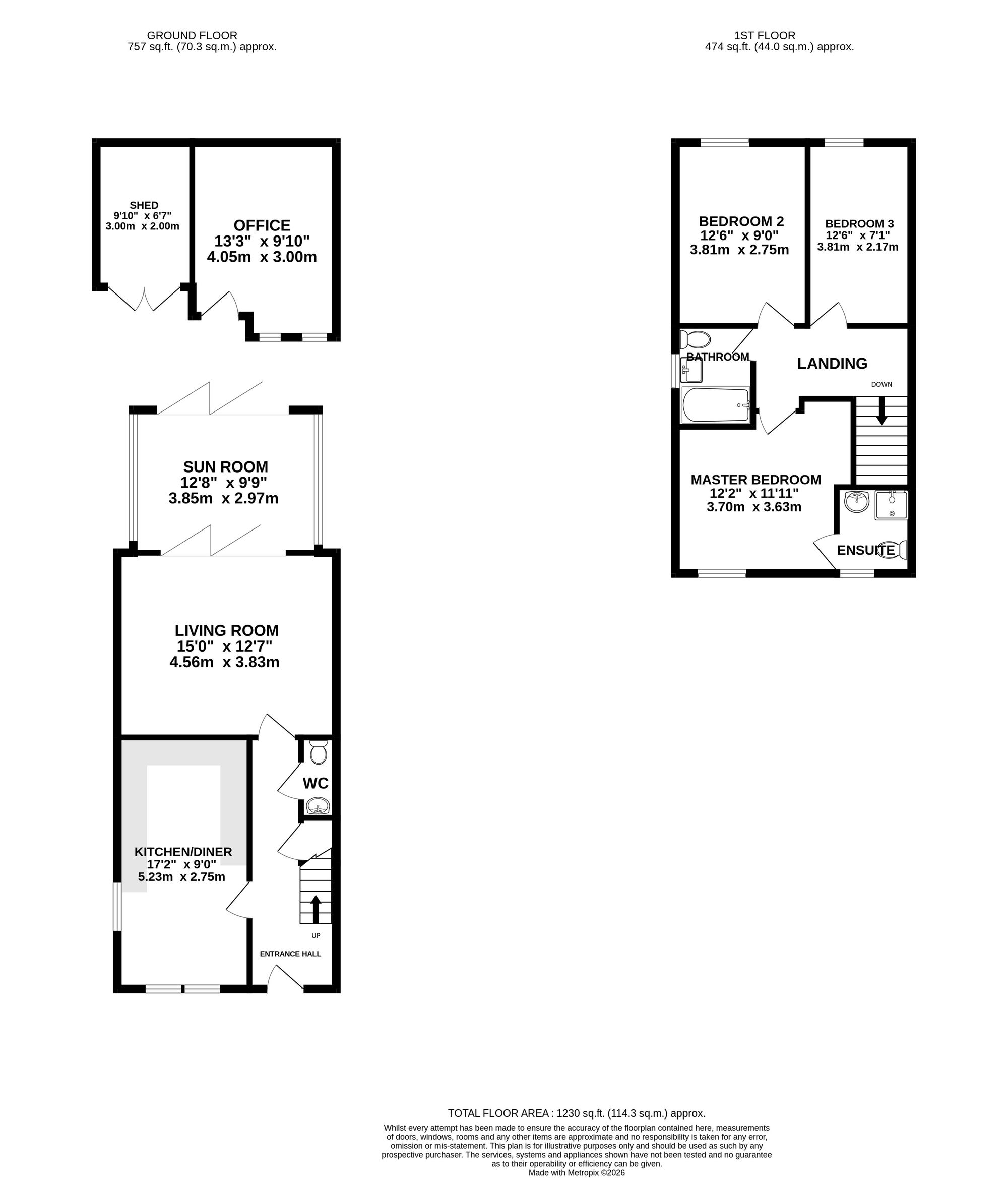 14 Wistaston Road, Nantwich floorplan