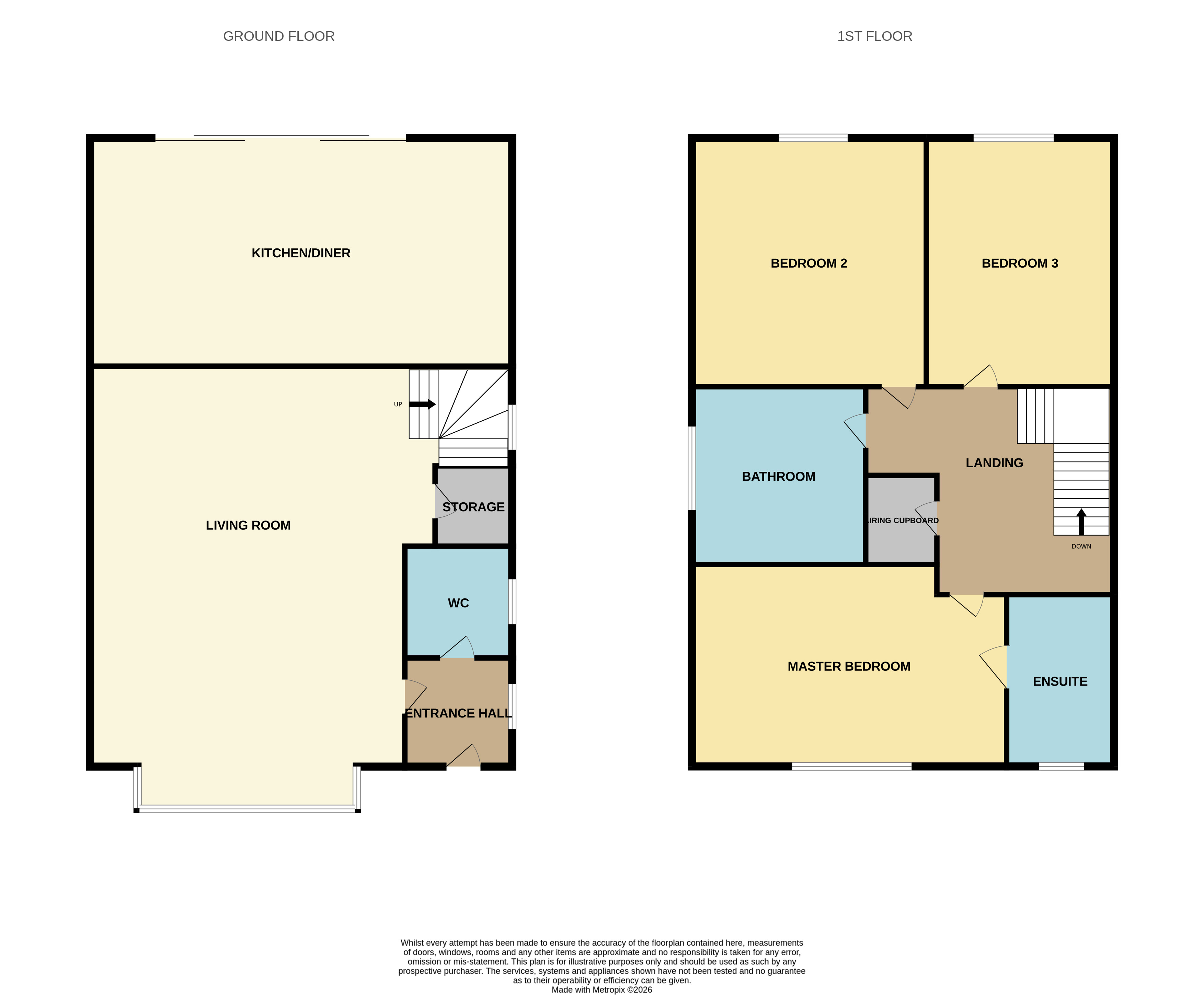 4, Oakwood, Atherstone floorplan