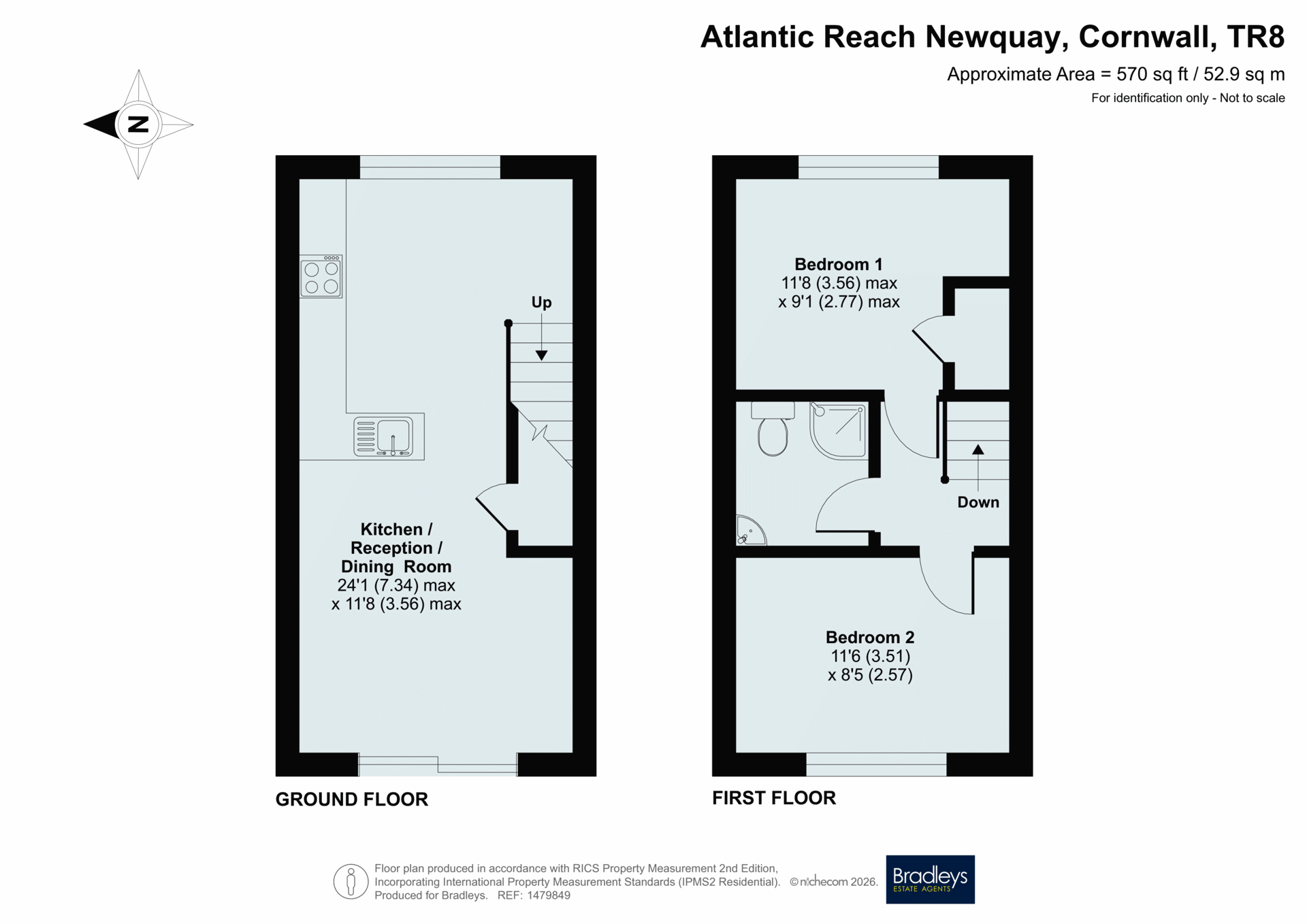 57 Atlantic Reach,, Newquay, Cornwall floorplan