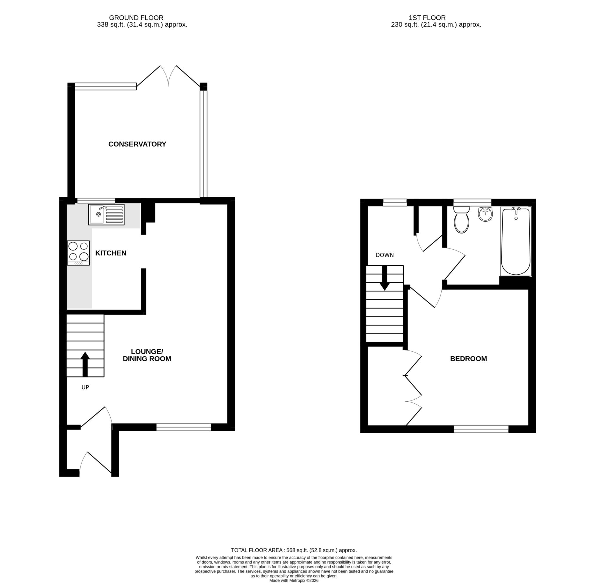 11a, Loweswater Gardens, Bordon floorplan