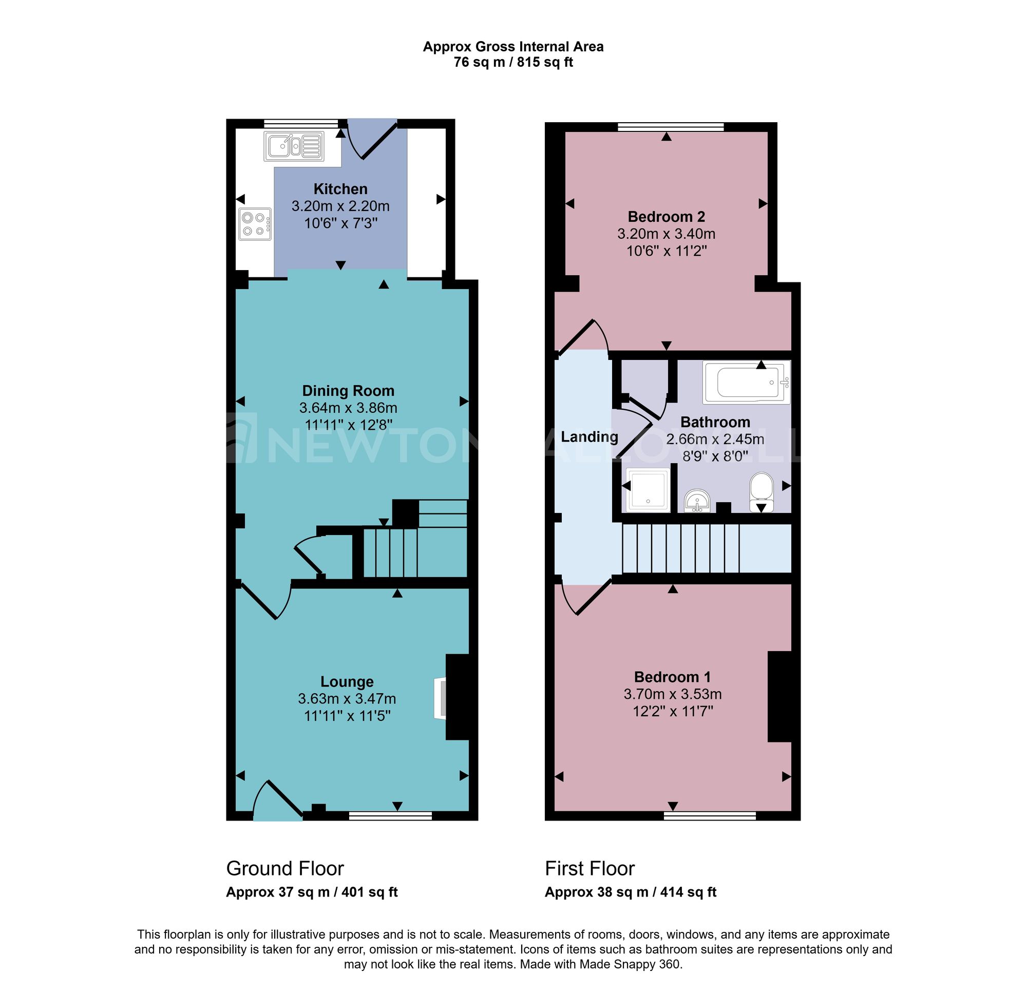 123 Silver Street, Coalville floorplan