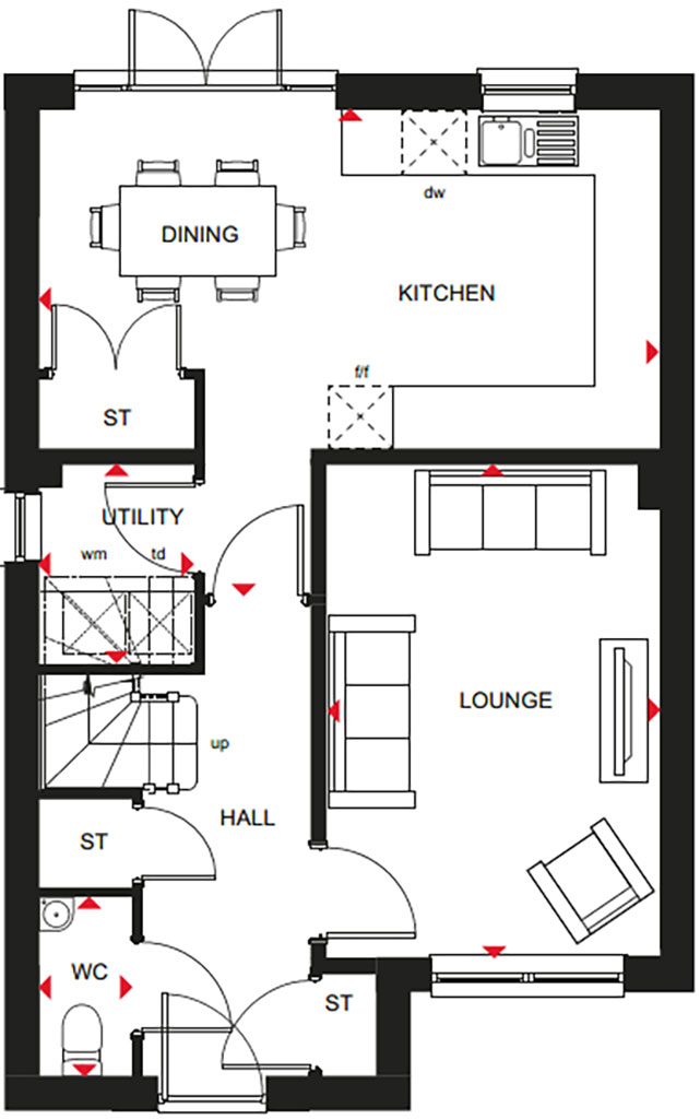 Plot 16, Silkin Meadows, Telford floorplan