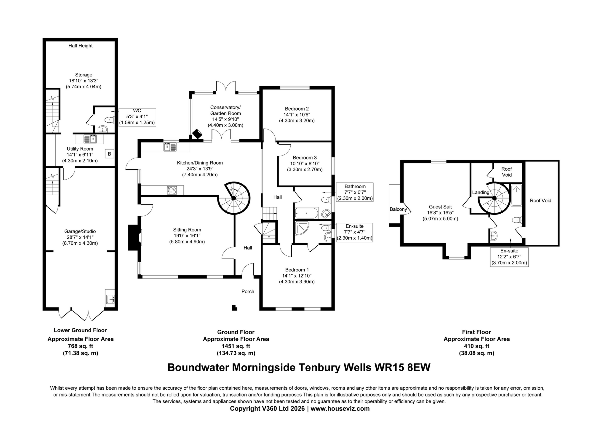 Boundwater, Morningside, Tenbury Wells floorplan