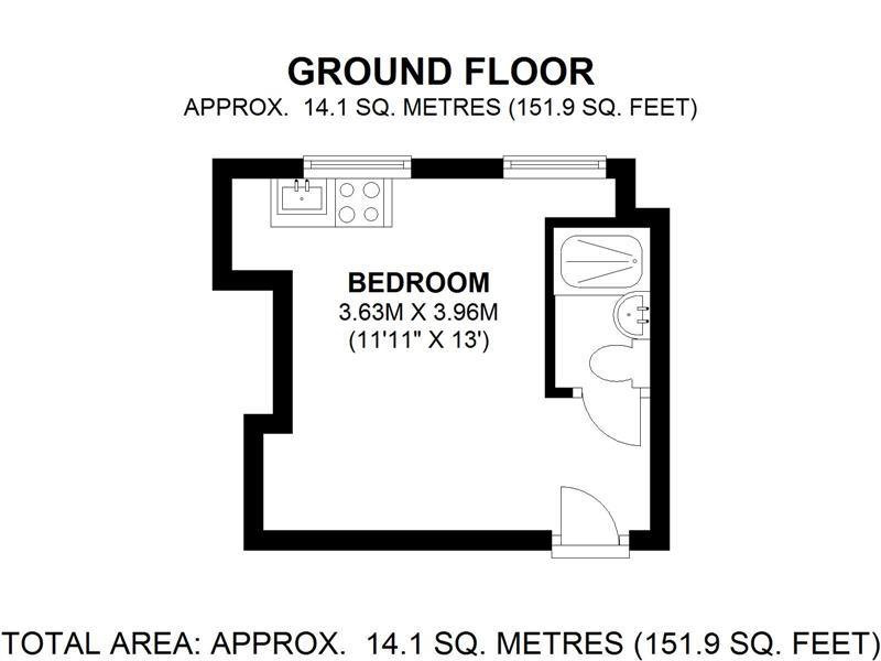 1, 1, Woodbine Place, Oxford floorplan