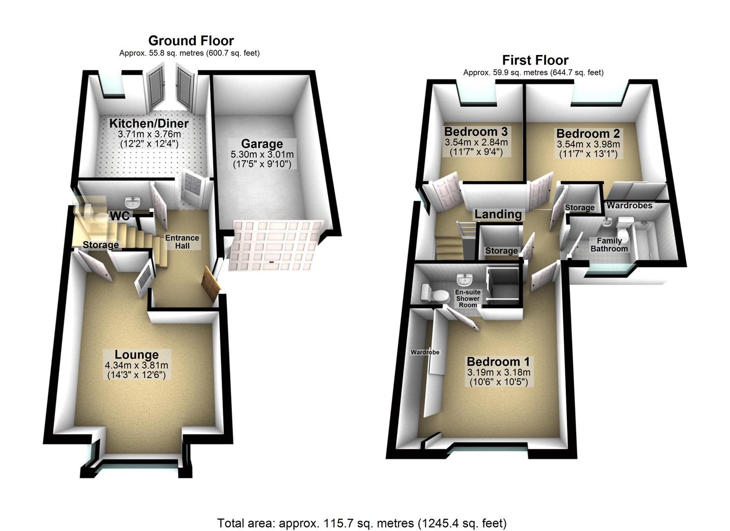 50, Sherwood Drive, Thorpe Willoughby floorplan
