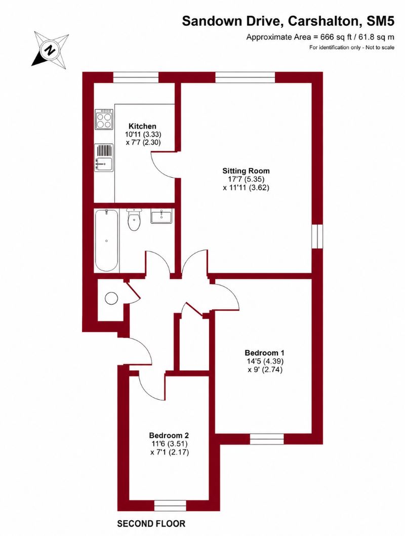 15, Sandown Drive, Carshalton floorplan
