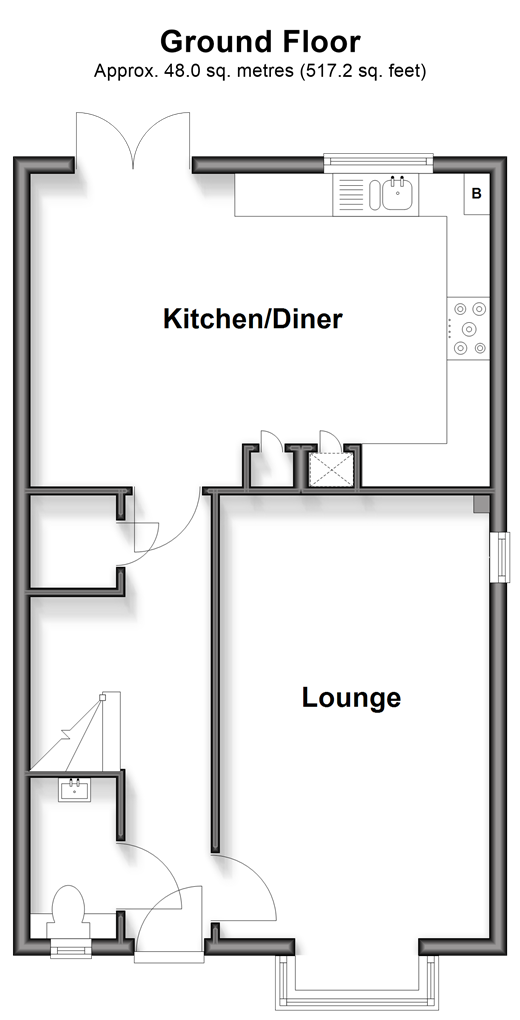 Round Top Close Cliffe Woods, Rochester floorplan