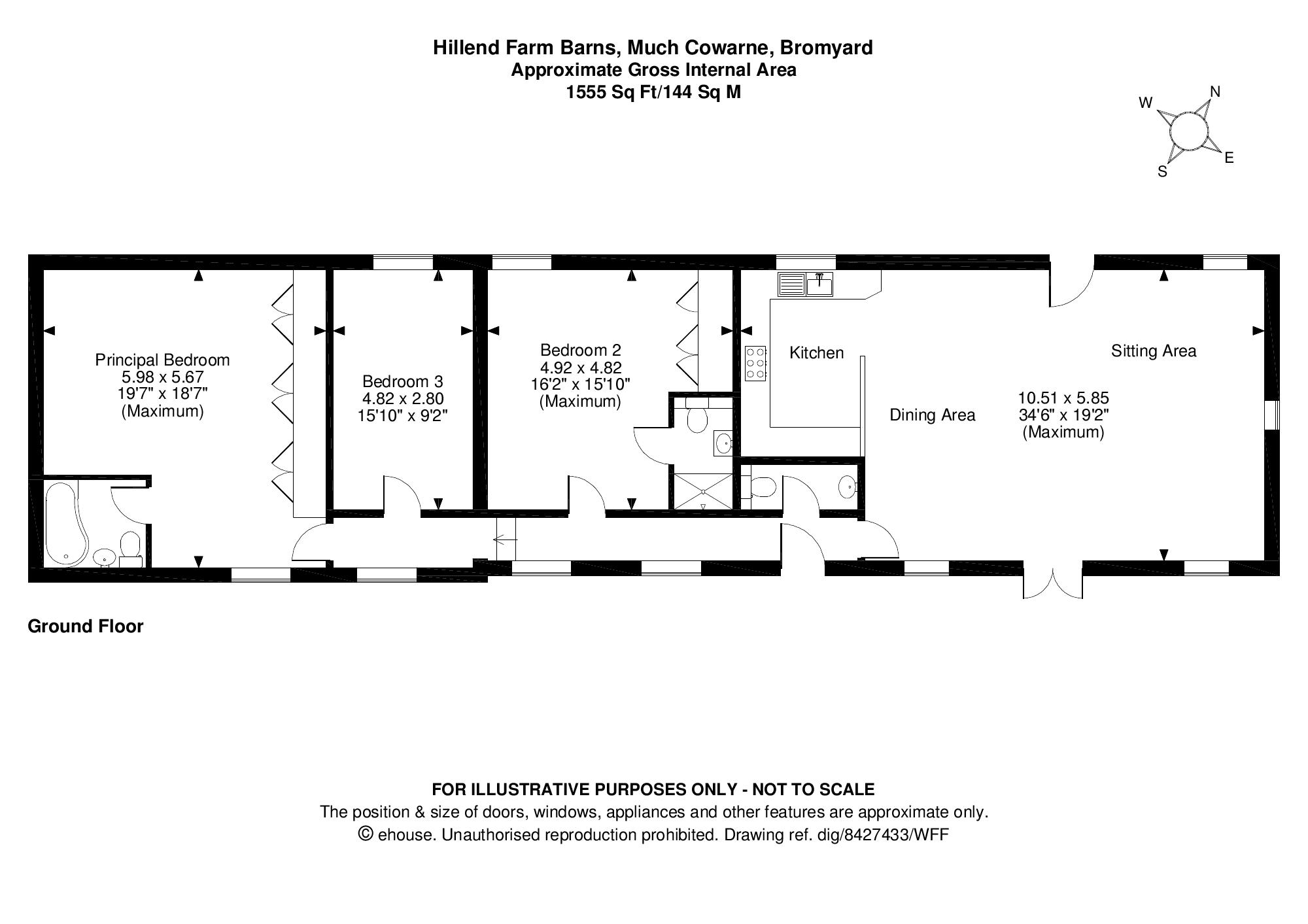 4 Hillend Farm Barns, Bromyard floorplan
