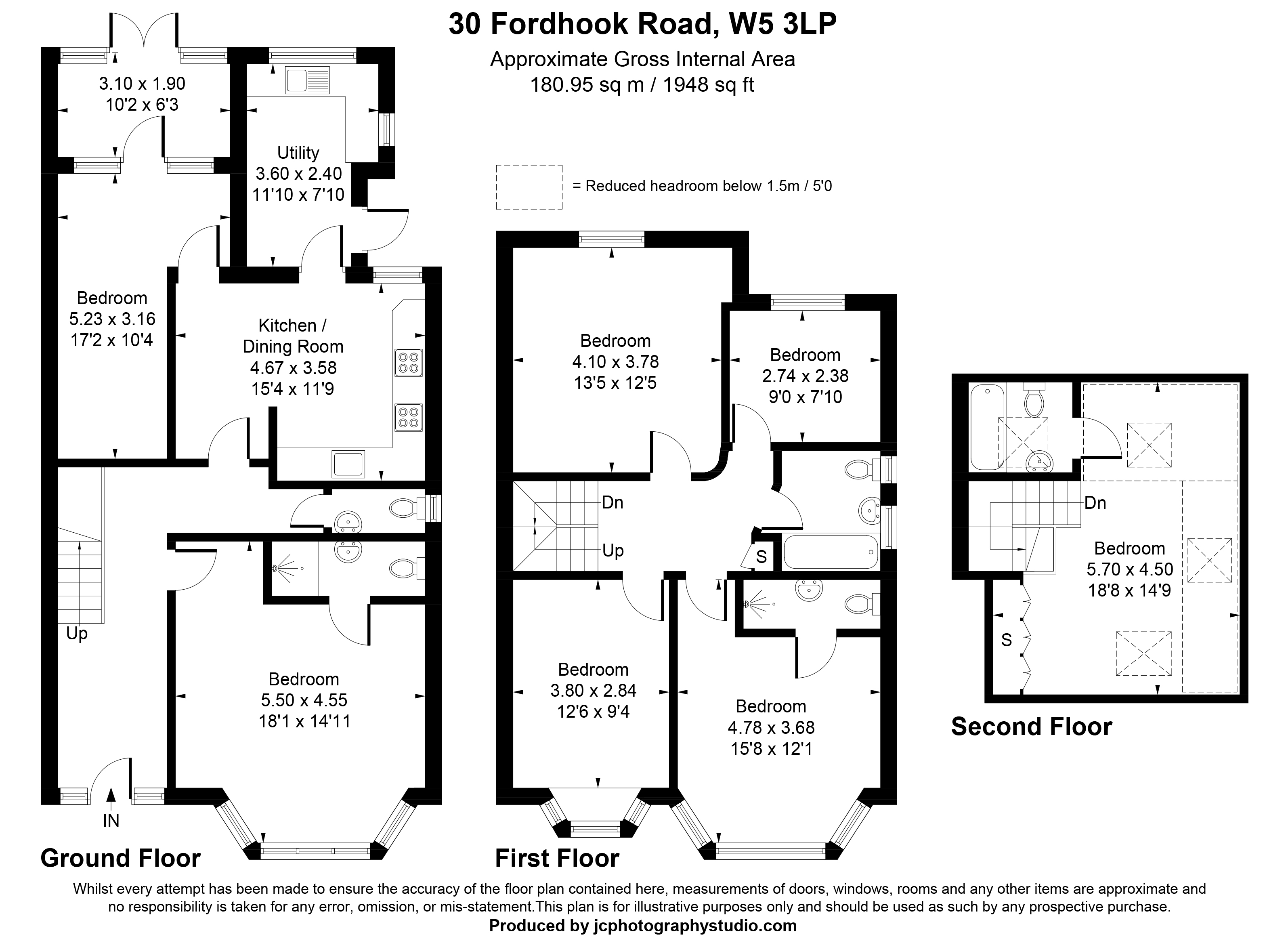 30, Fordhook Avenue, London floorplan