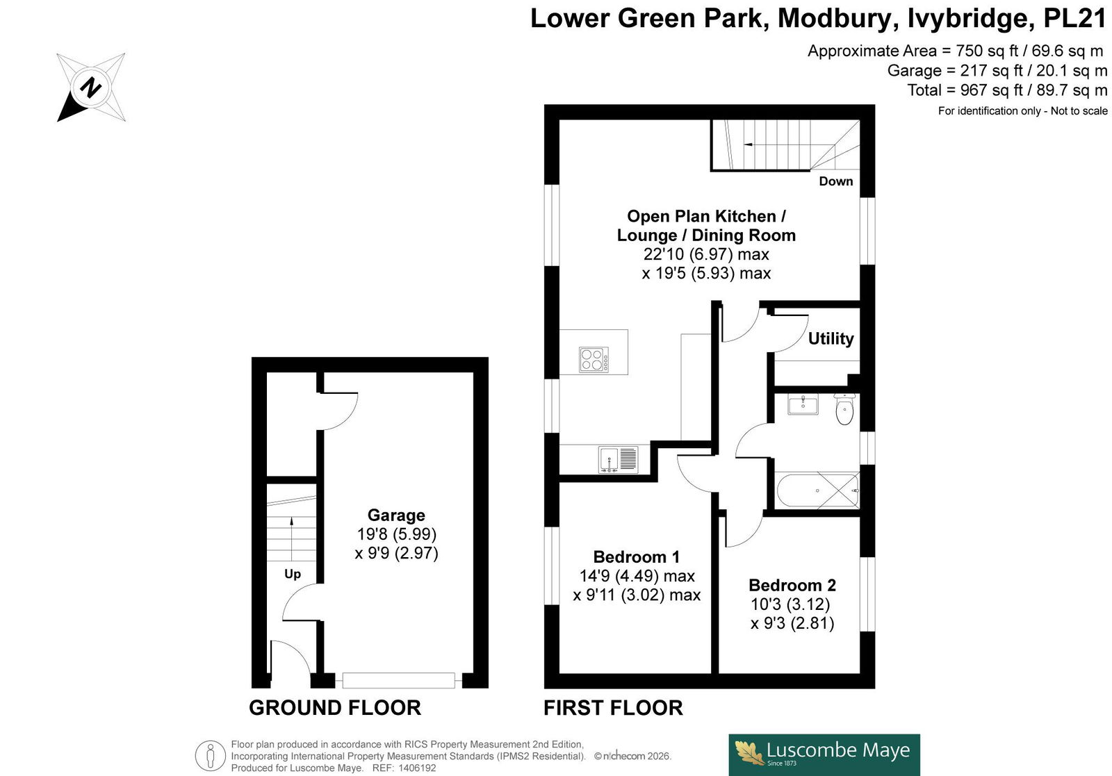1, Lower Green Park, Ivybridge floorplan