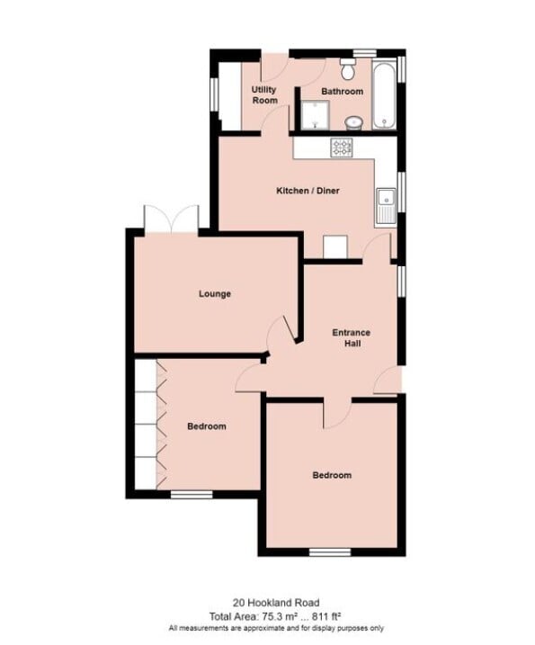 20, HOOKLAND ROAD, PORTHCAWL floorplan