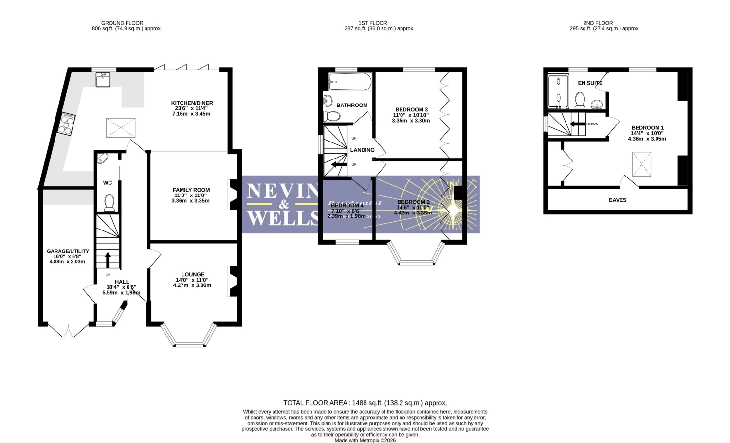 13, Crown Street, Egham floorplan