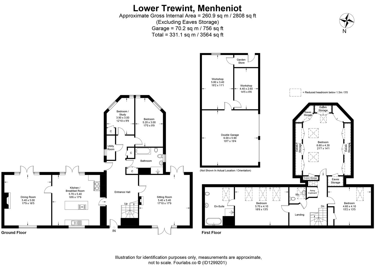 Lower Trewint, Menheniot, Liskeard floorplan