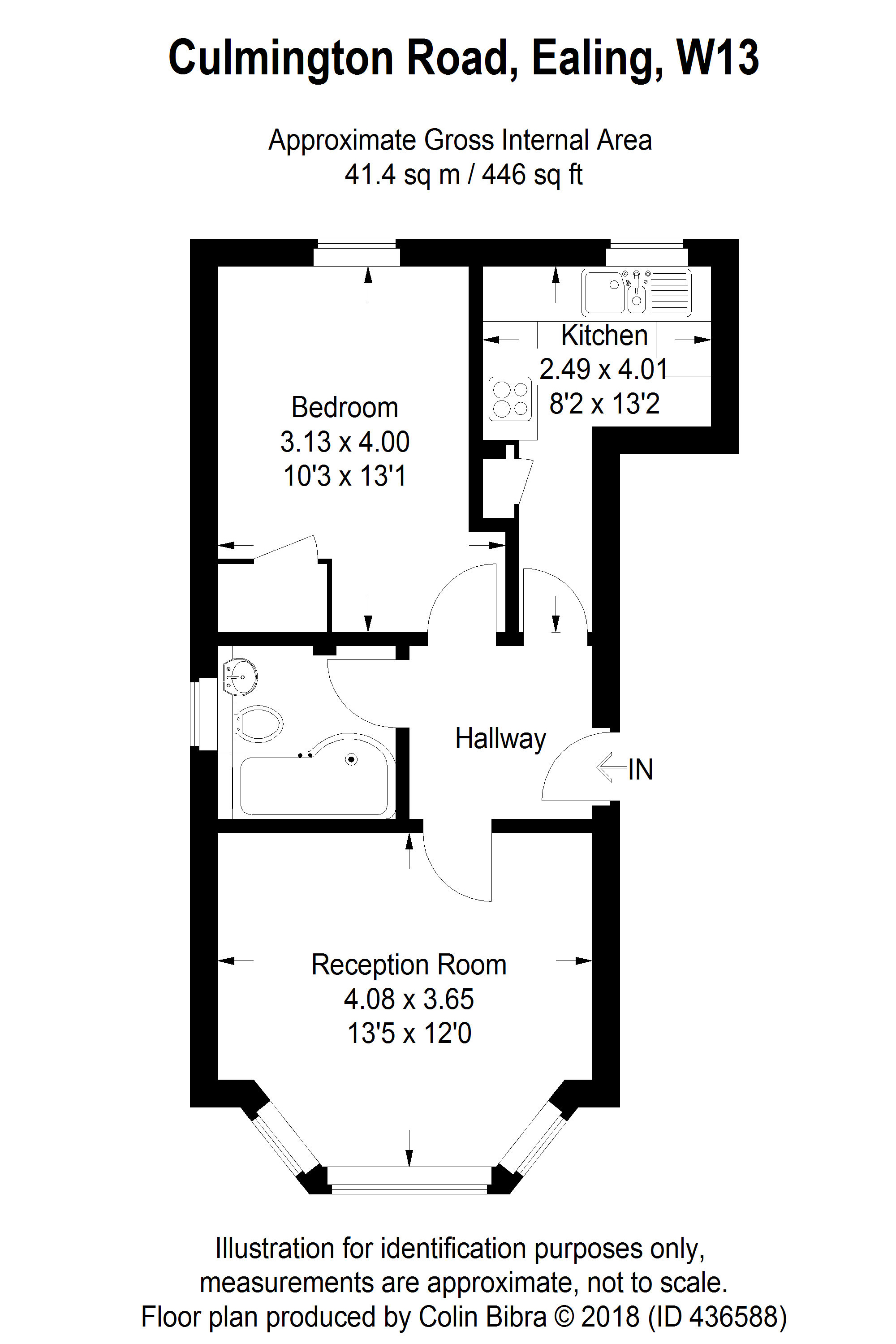 1 Bedrooms Flat to rent in Culmington Road, London W13