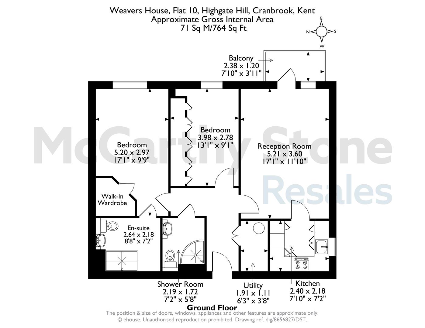 10 Weavers House, Highgate Hill, Hawkhurst floorplan