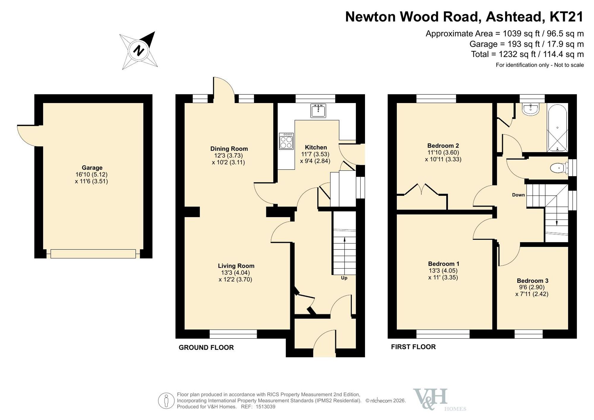 77 Newton Wood Road, Ashtead floorplan