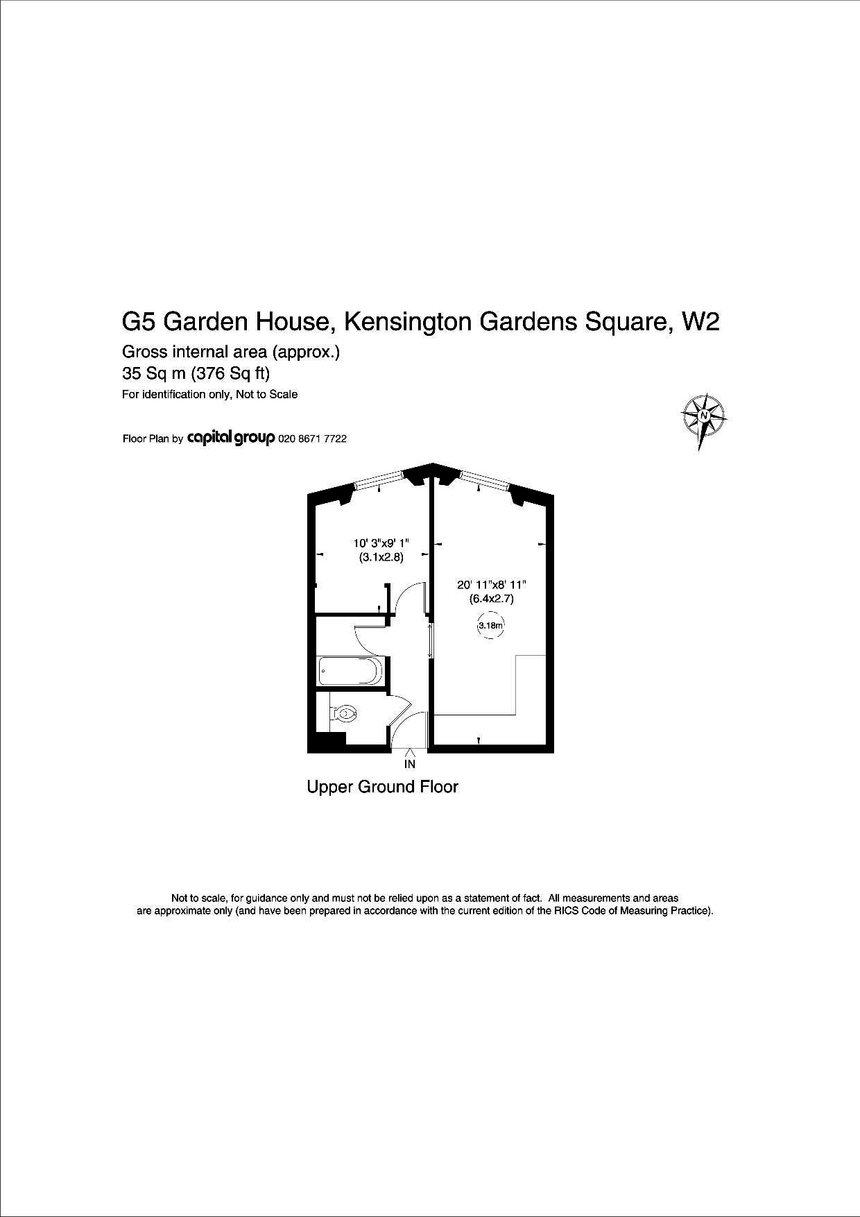 1 Bedrooms Flat to rent in Kensington Gardens Square, London W2