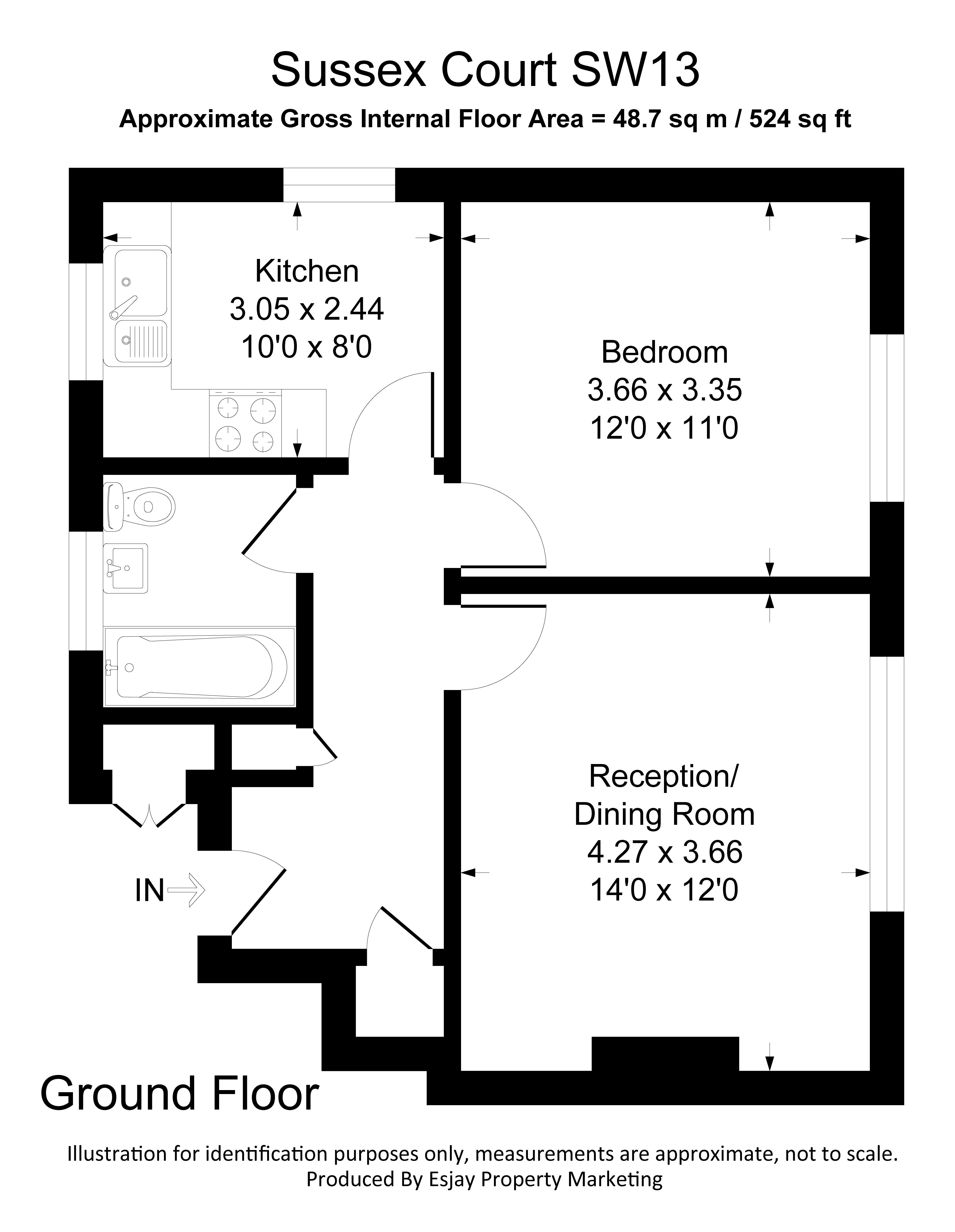 19,, Sussex Court, London floorplan