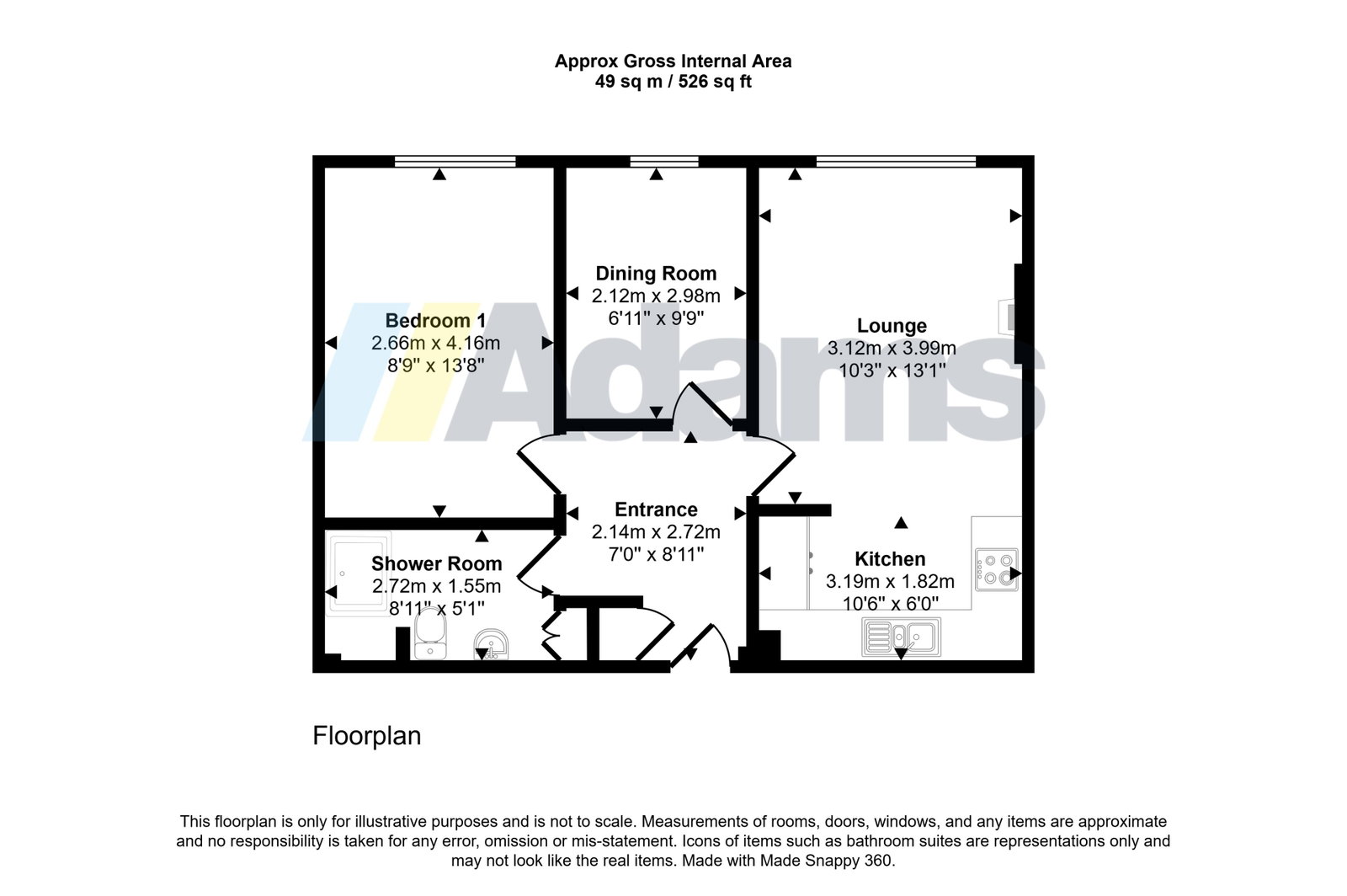Undercliffe House,Flat 12, Dingleway, Warrington floorplan