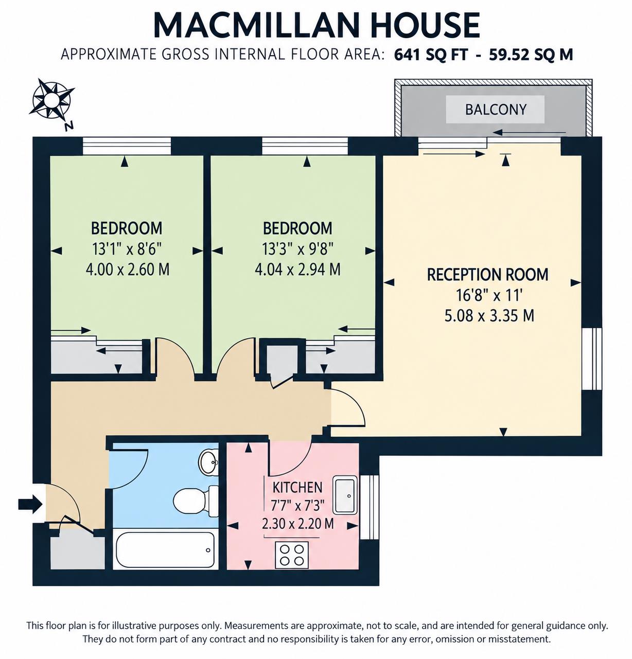Flat 7, MacMillan House, Basing Road, BANSTEAD floorplan