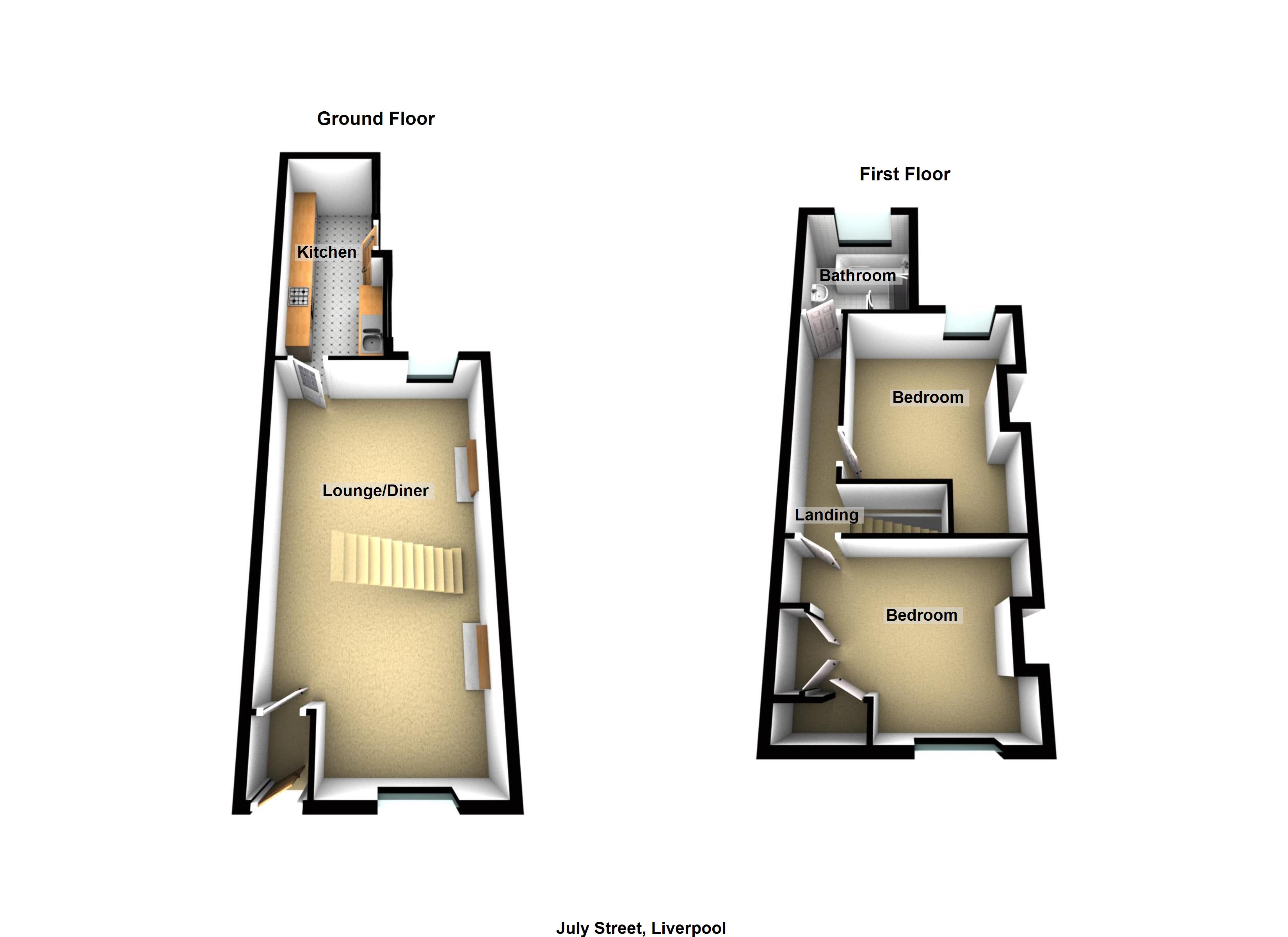 2 Bedrooms Terraced house to rent in July Street, Bootle, Bootle L20