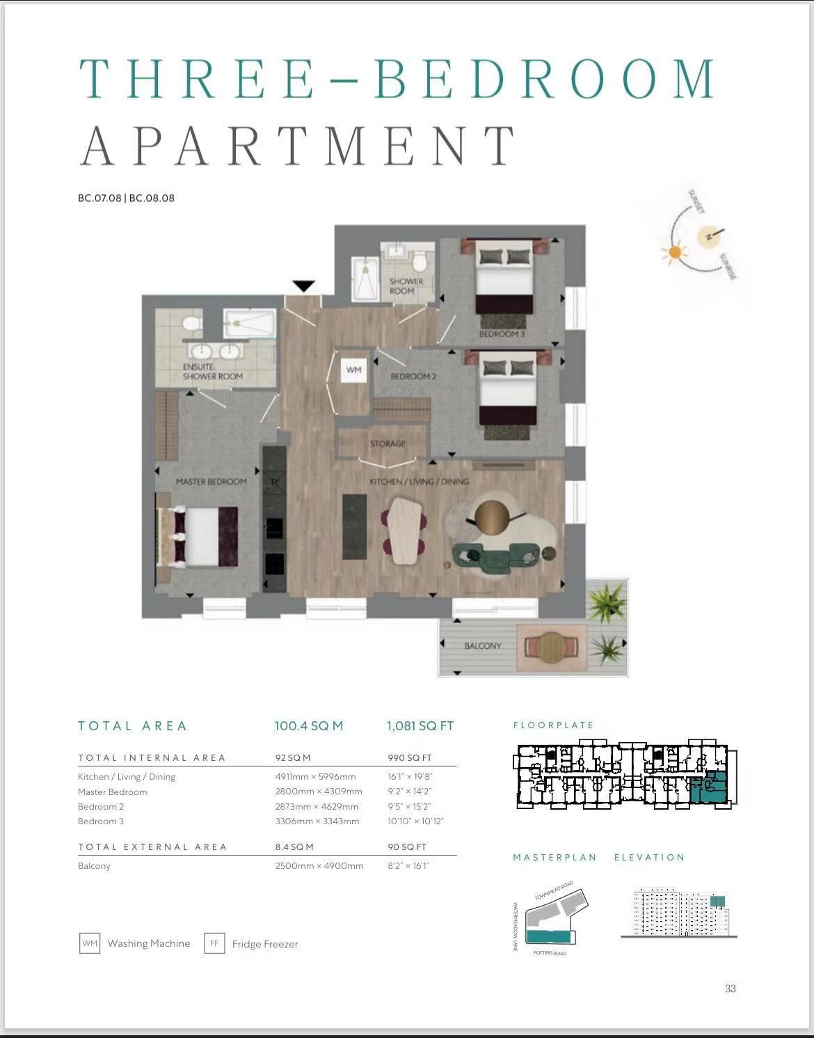 7/8 Cembra Apartments, Townmead Road, London floorplan