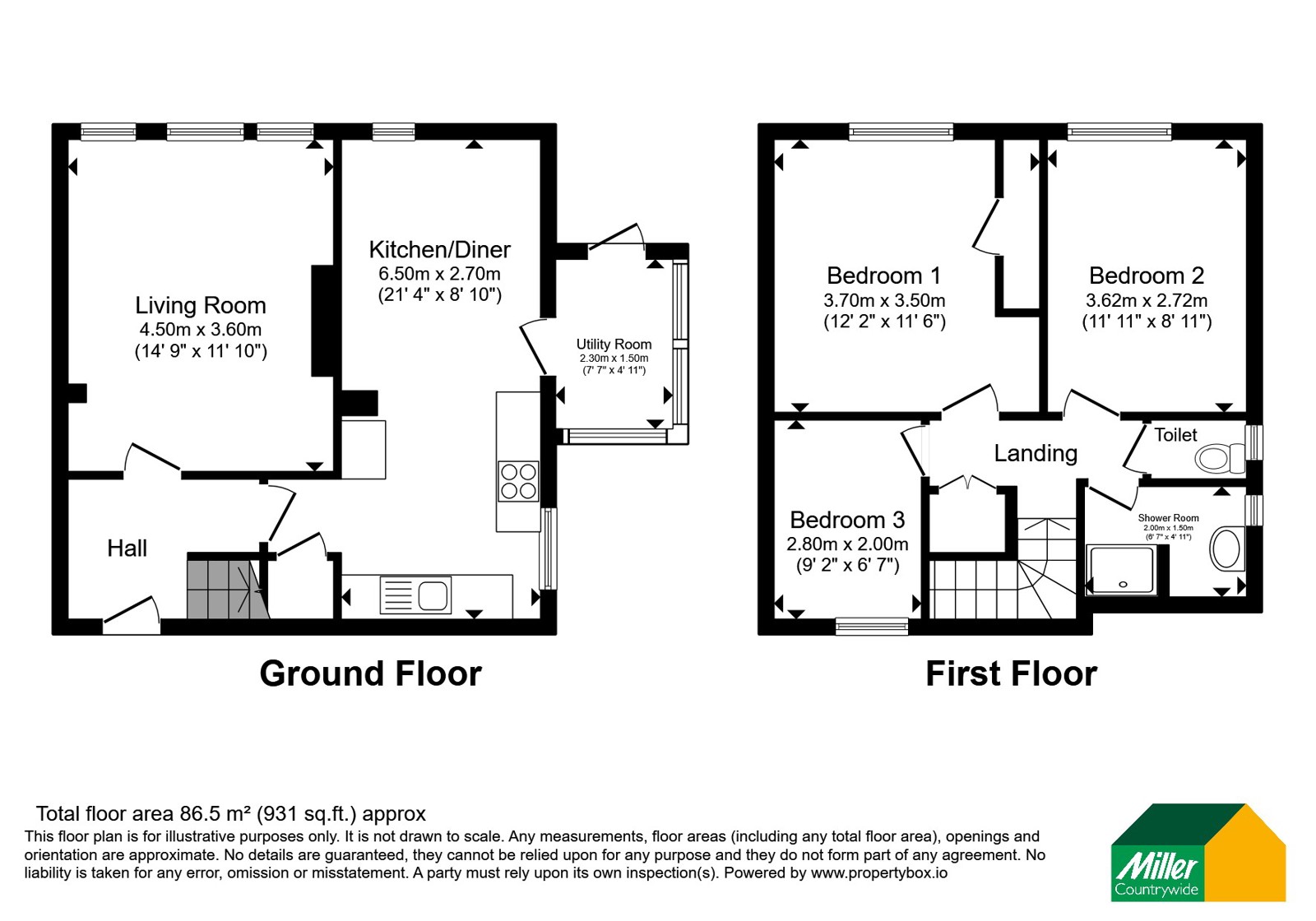 36, Pengersick Estate, Penzance floorplan