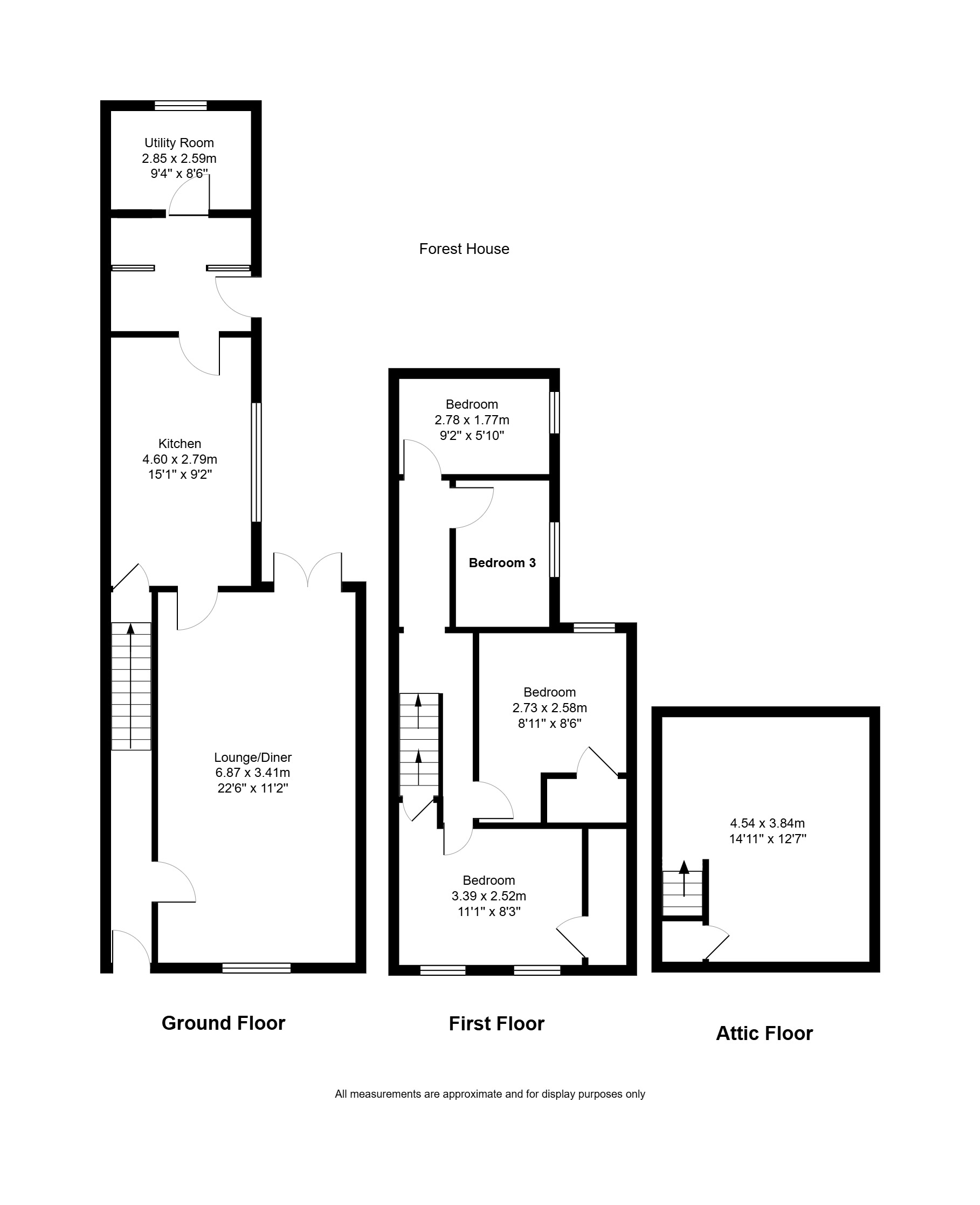 1, The Rhyd, Tredegar floorplan