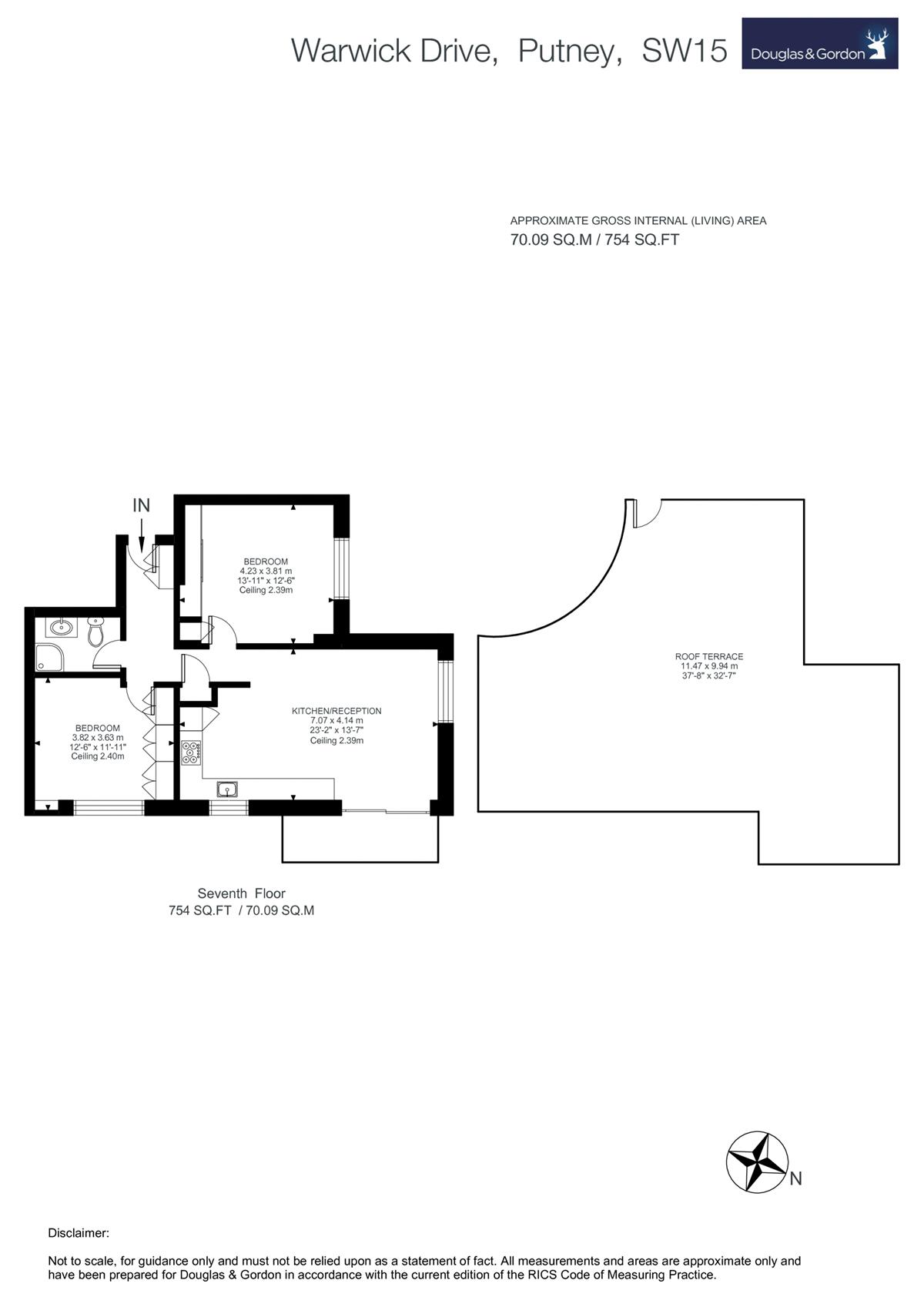 2 Bedrooms Flat to rent in Warwick Drive, London SW15