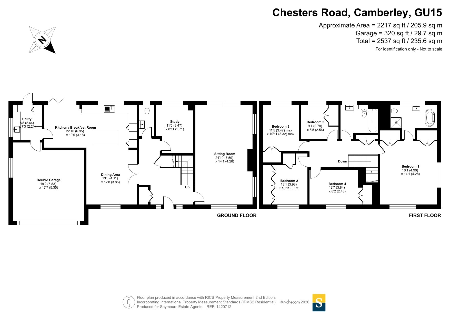 3, Chesters Road, Surrey floorplan