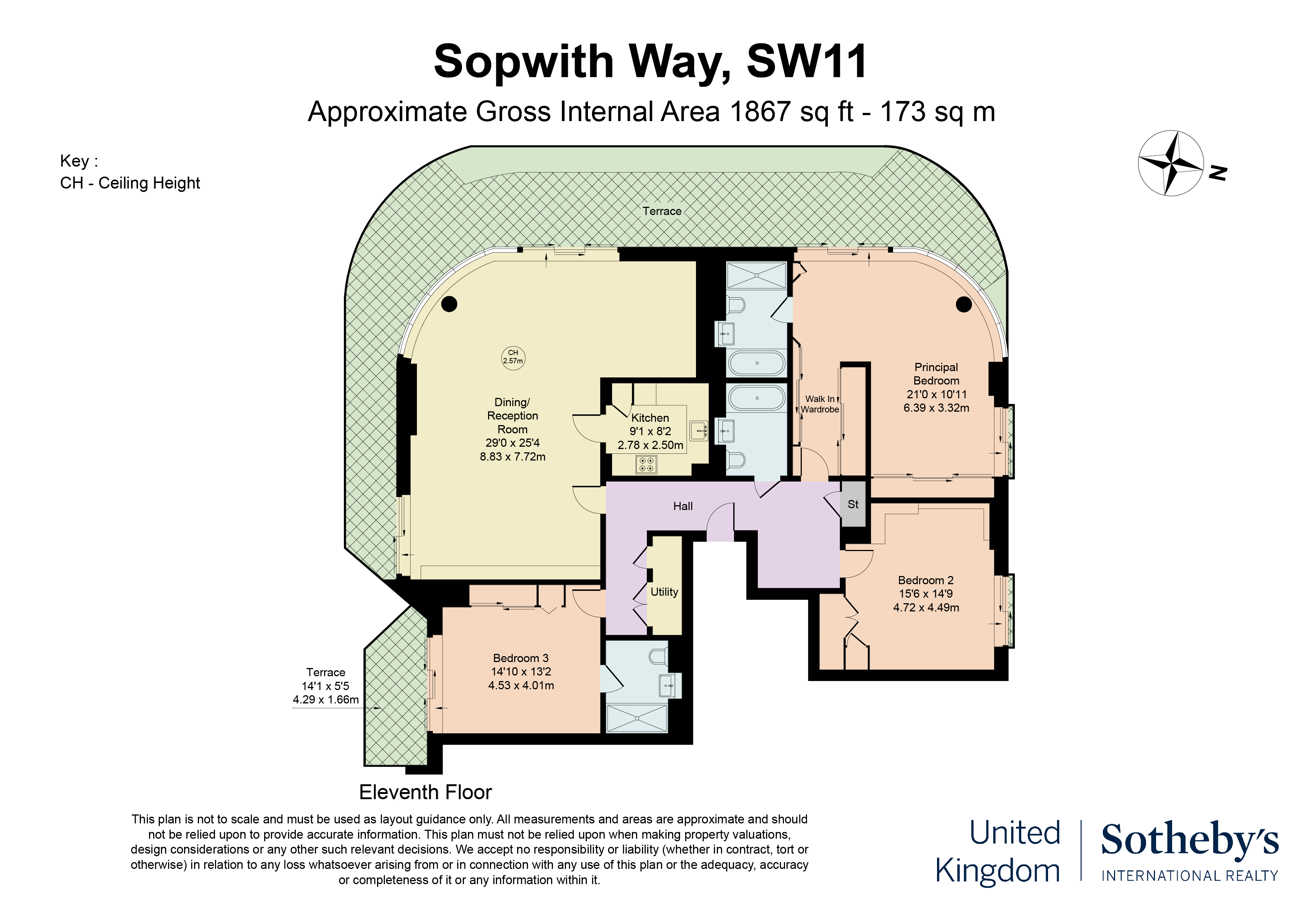 1, Cascade Court, London floorplan