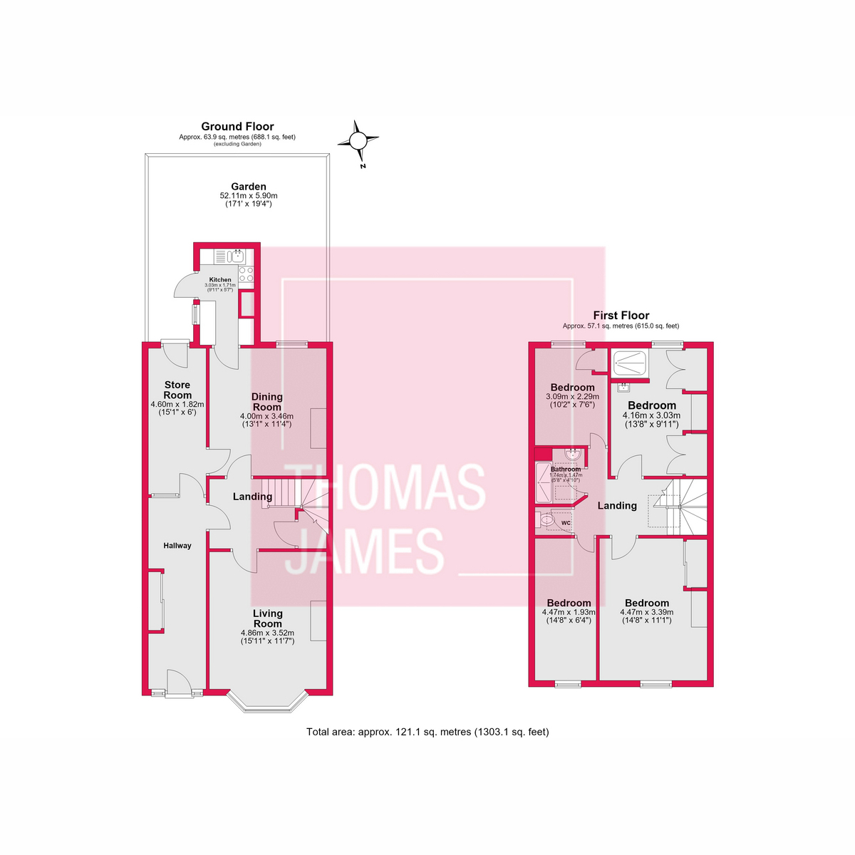 11, Bounds Green Road, London floorplan