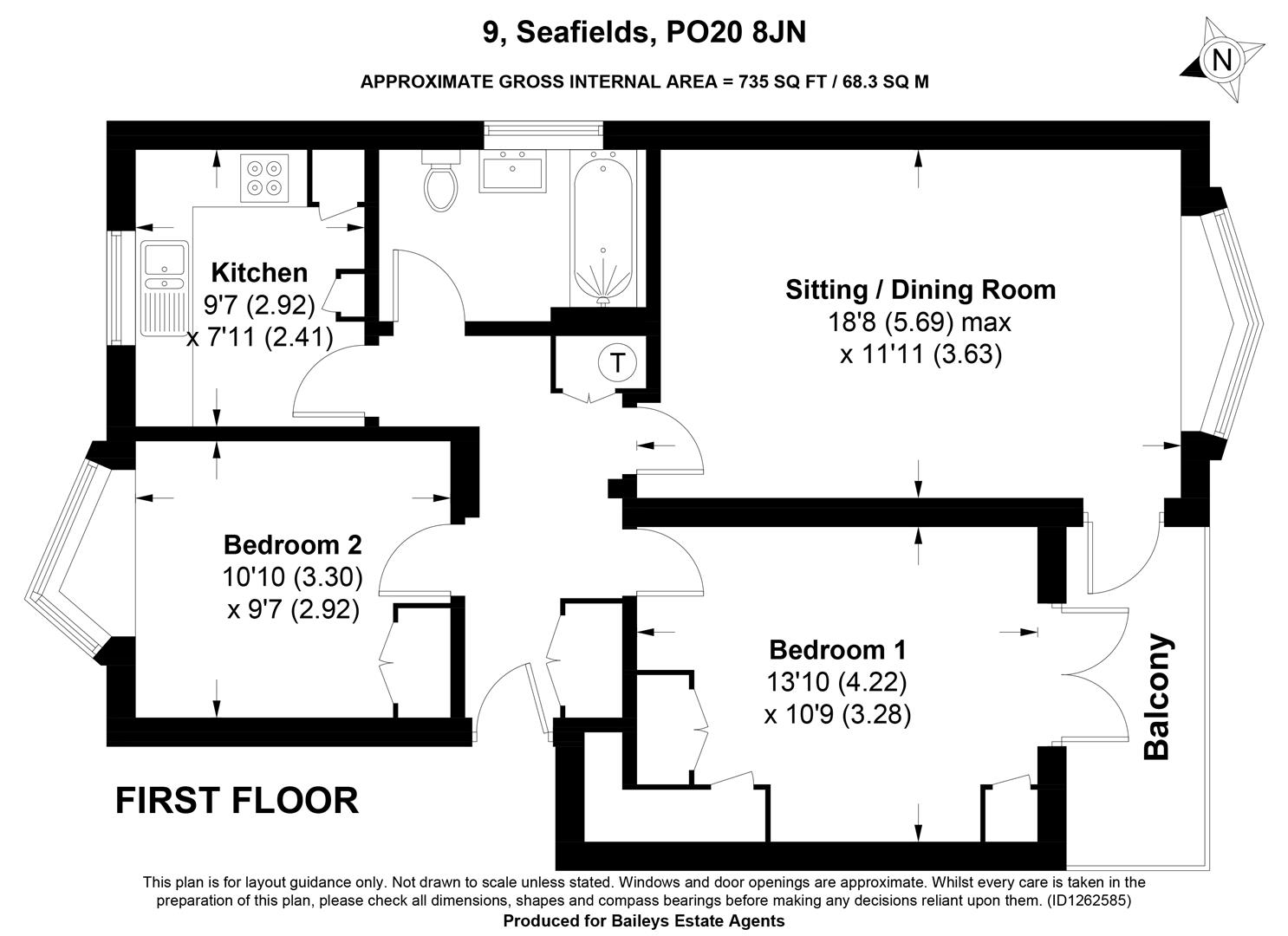 Seafields, Bracklesham Bay floorplan