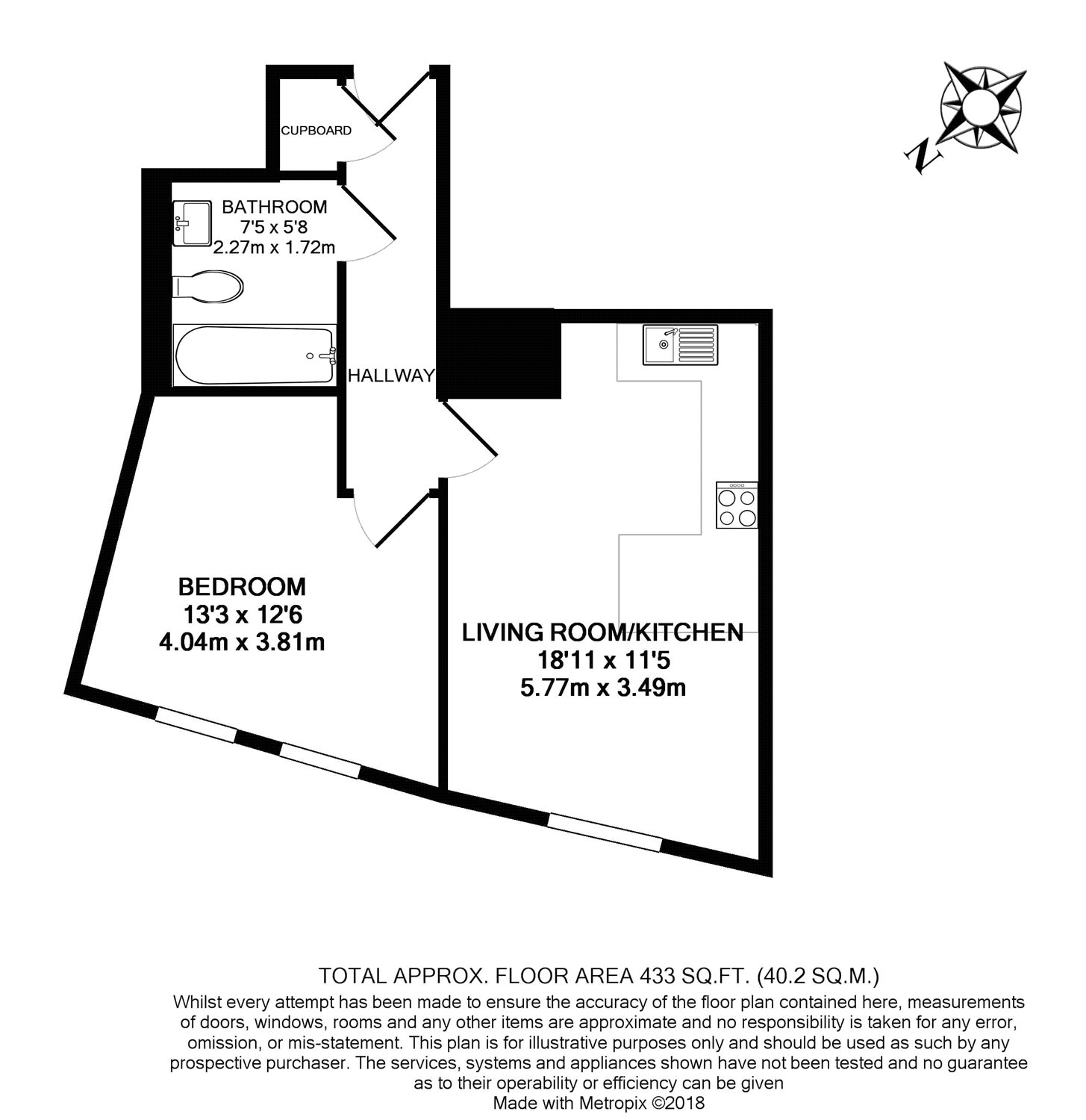 1 Bedrooms Flat for sale in Century Apartments, 1 Willesden Lane NW6