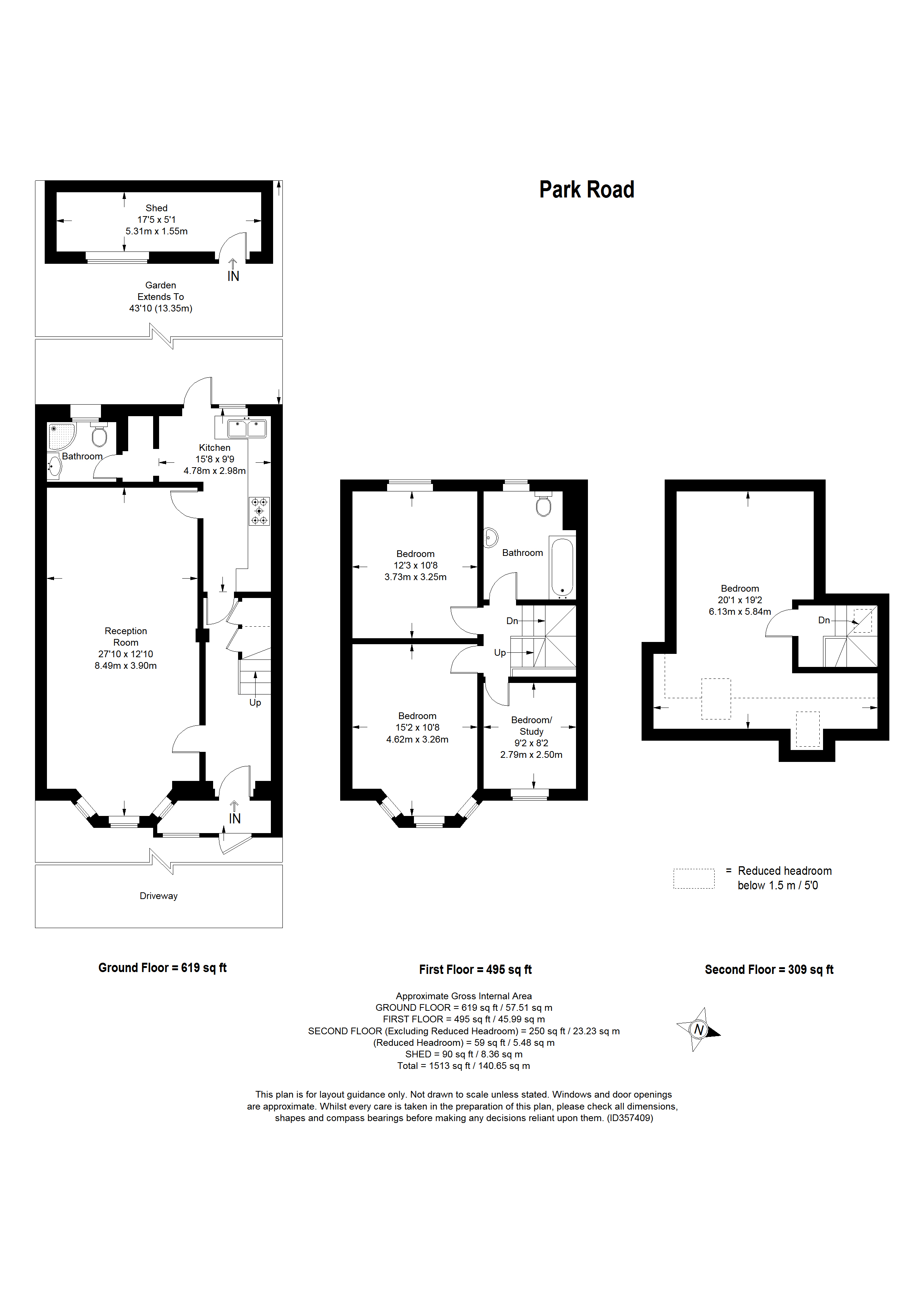 4 Bedrooms Terraced house for sale in Park Road, Ilford IG1