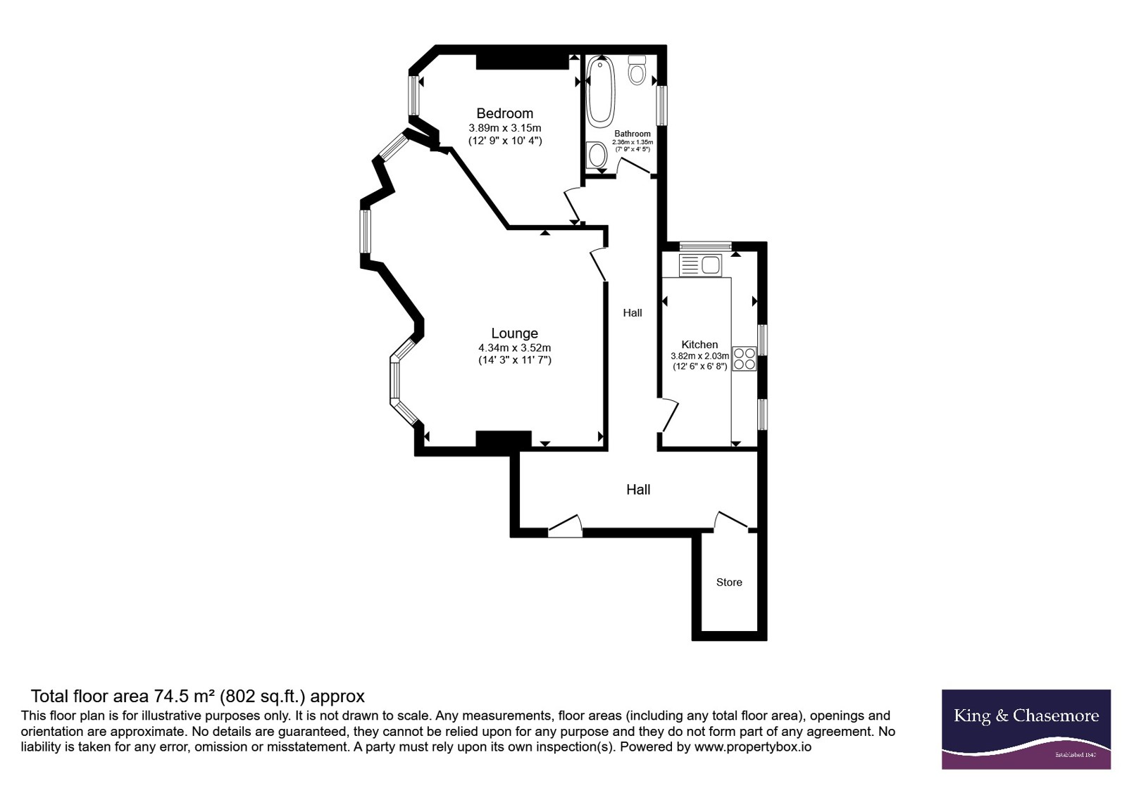 Flat 2, 29, Brunswick Square, East Sussex floorplan