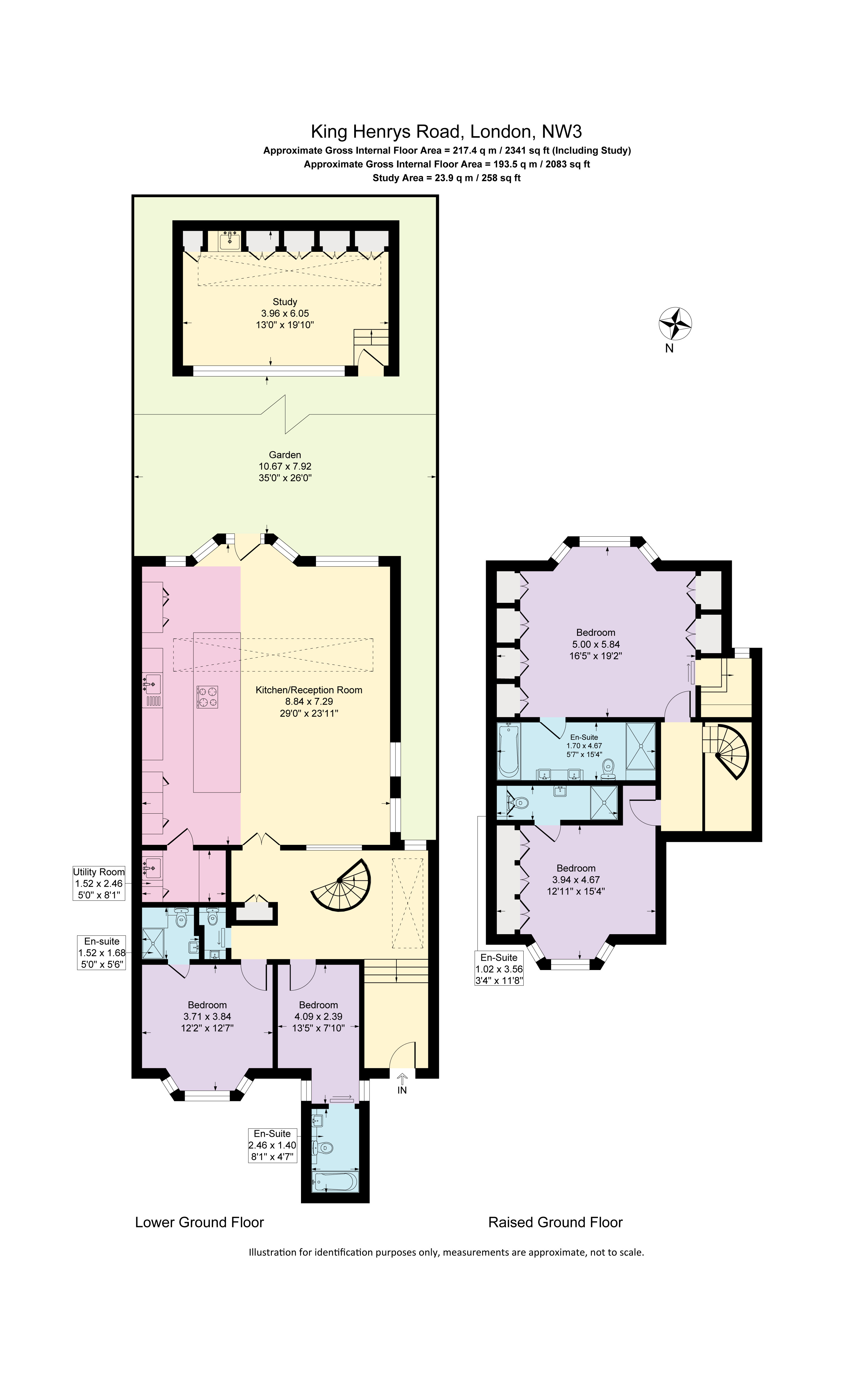 Flat 1, 117, King Henrys Road, London floorplan