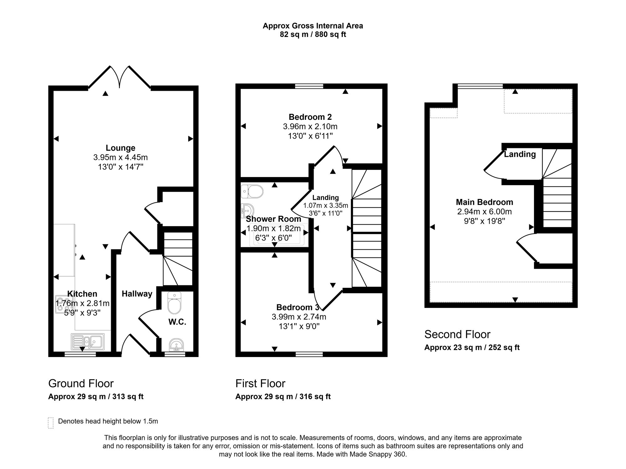 36 Pool Street, Wigan floorplan