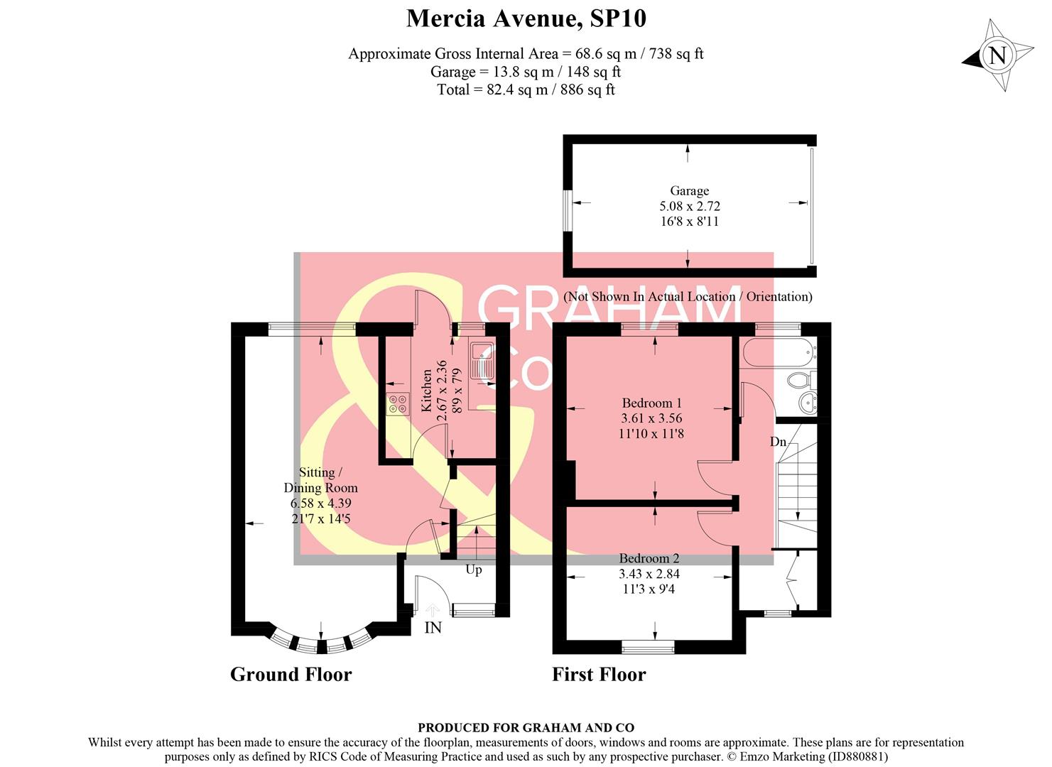 Mercia Avenue, Charlton, Andover SP10, 2 bedroom terraced house for
