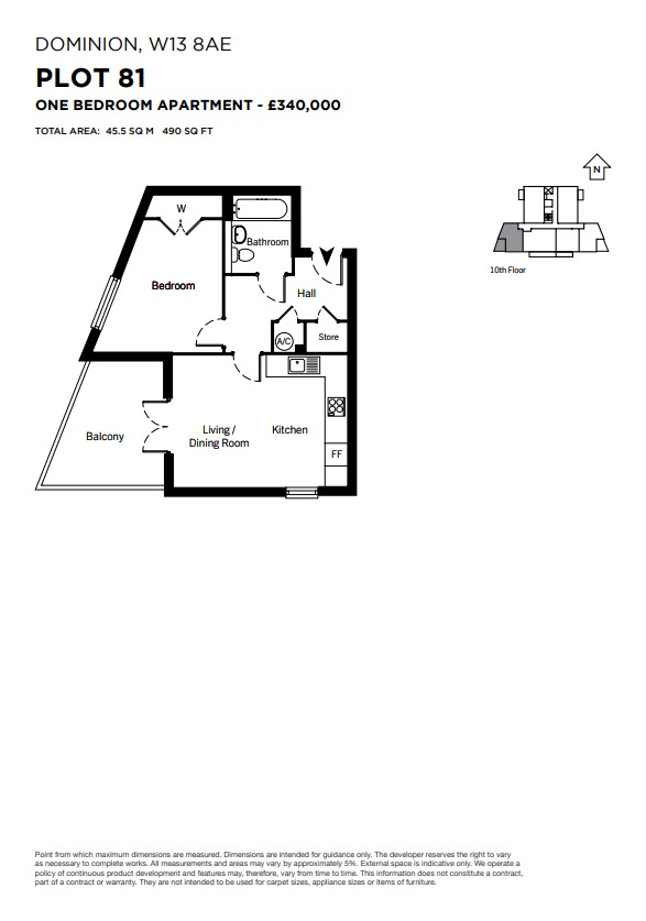  Dominion House, The Avenue, West Ealing floorplan