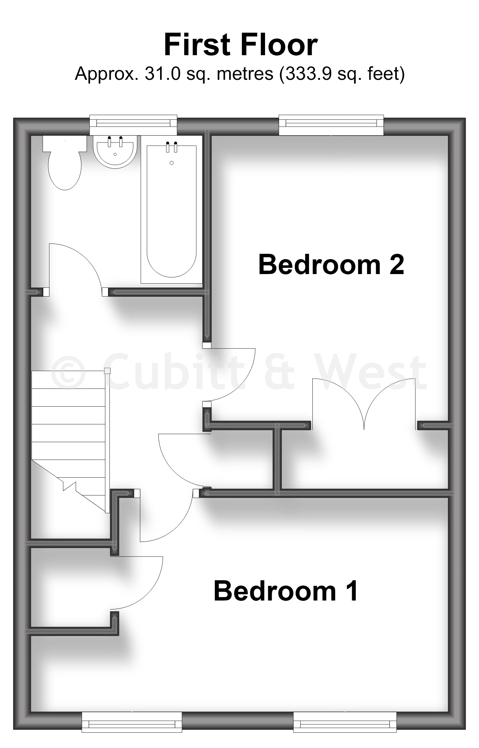117, Glebelands, Pulborough floorplan