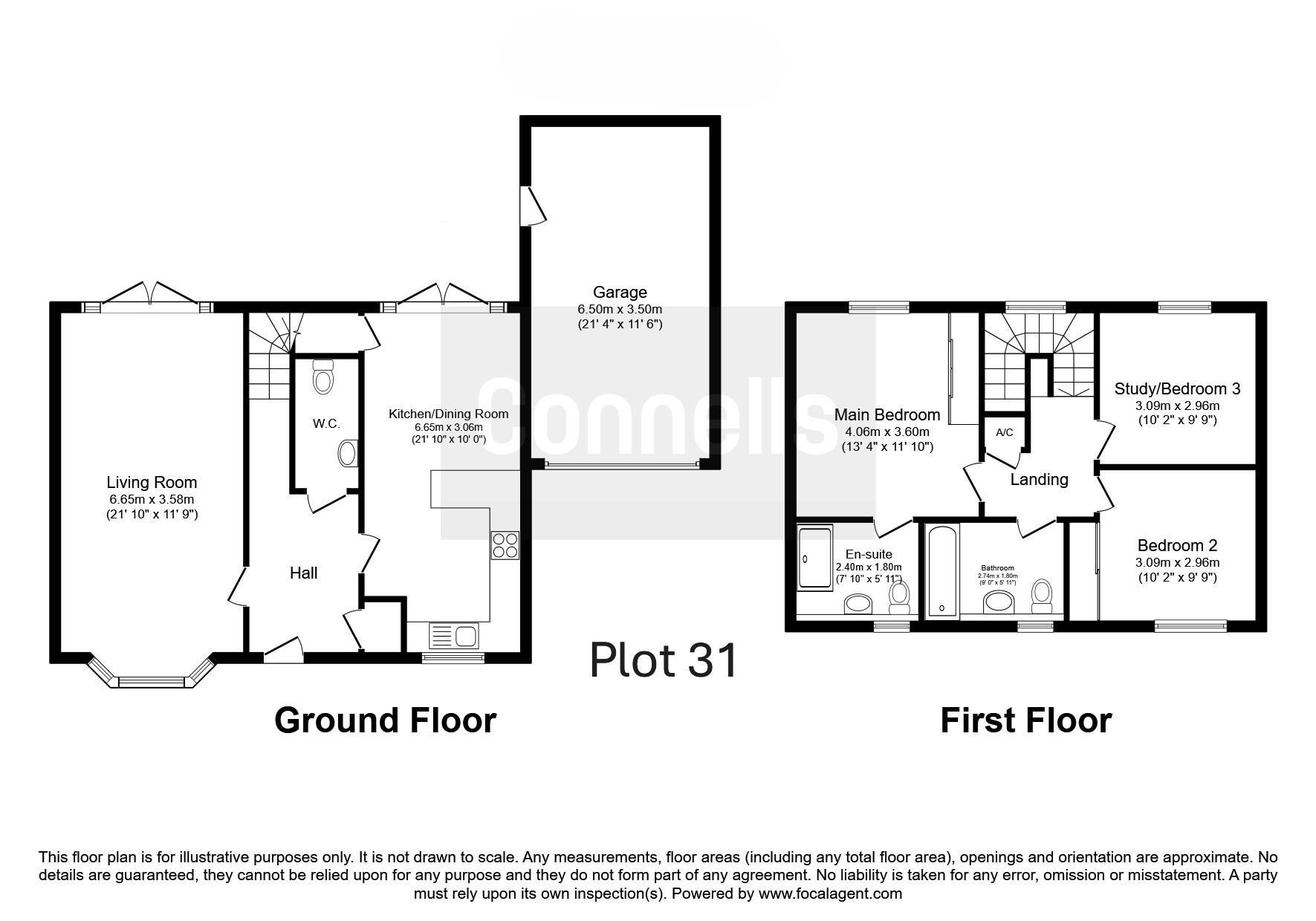 Plot 31, The Aviators - 3, 11, Devitt Drive, Dorchester floorplan