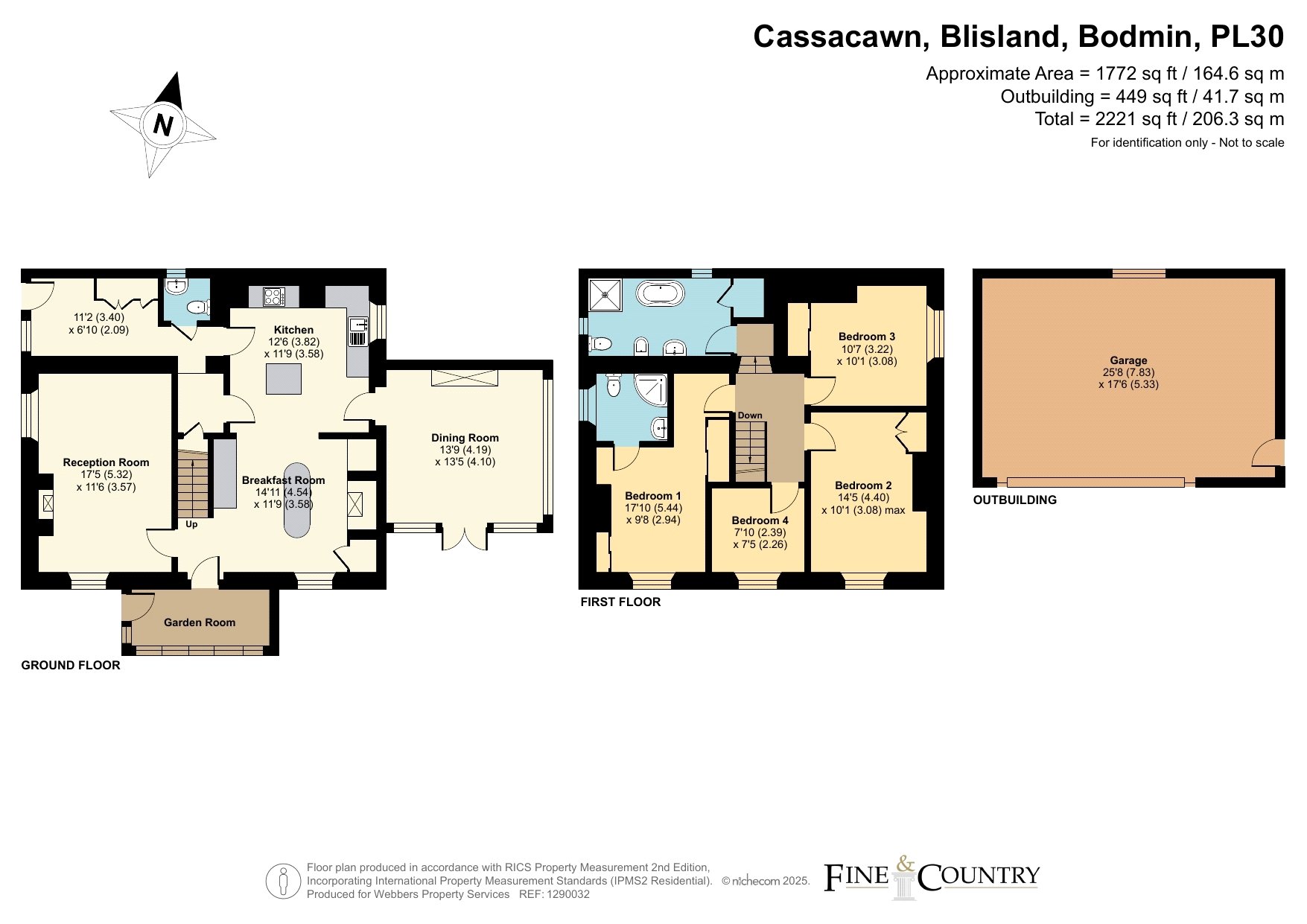 Cassacawn Farmhouse,, Cassacawn, Bodmin floorplan