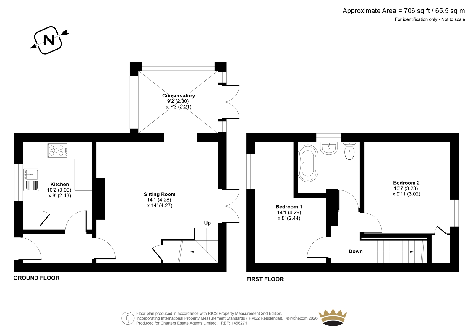 6, Tor Close, Fareham floorplan