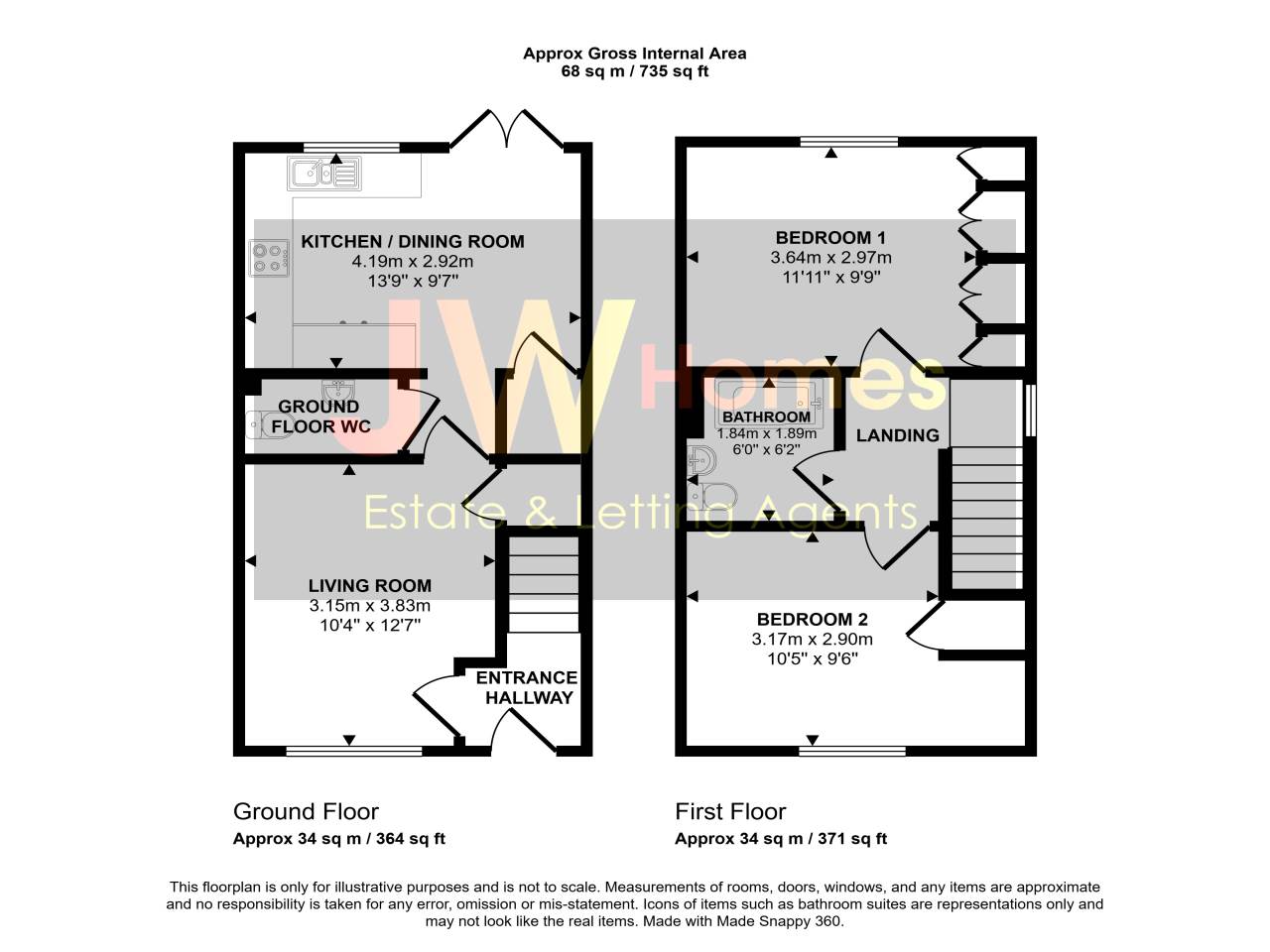 Bryngolwyg, Croespenmaen floorplan