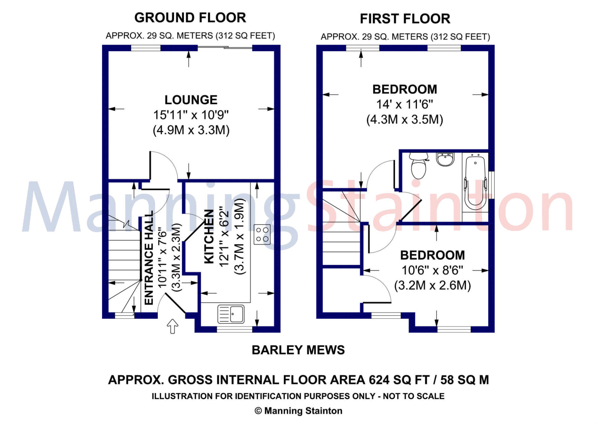 8, Barley Mews, Wakefield floorplan