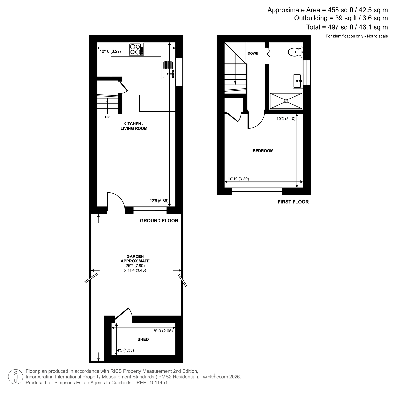 13, Geneva Close, Shepperton floorplan